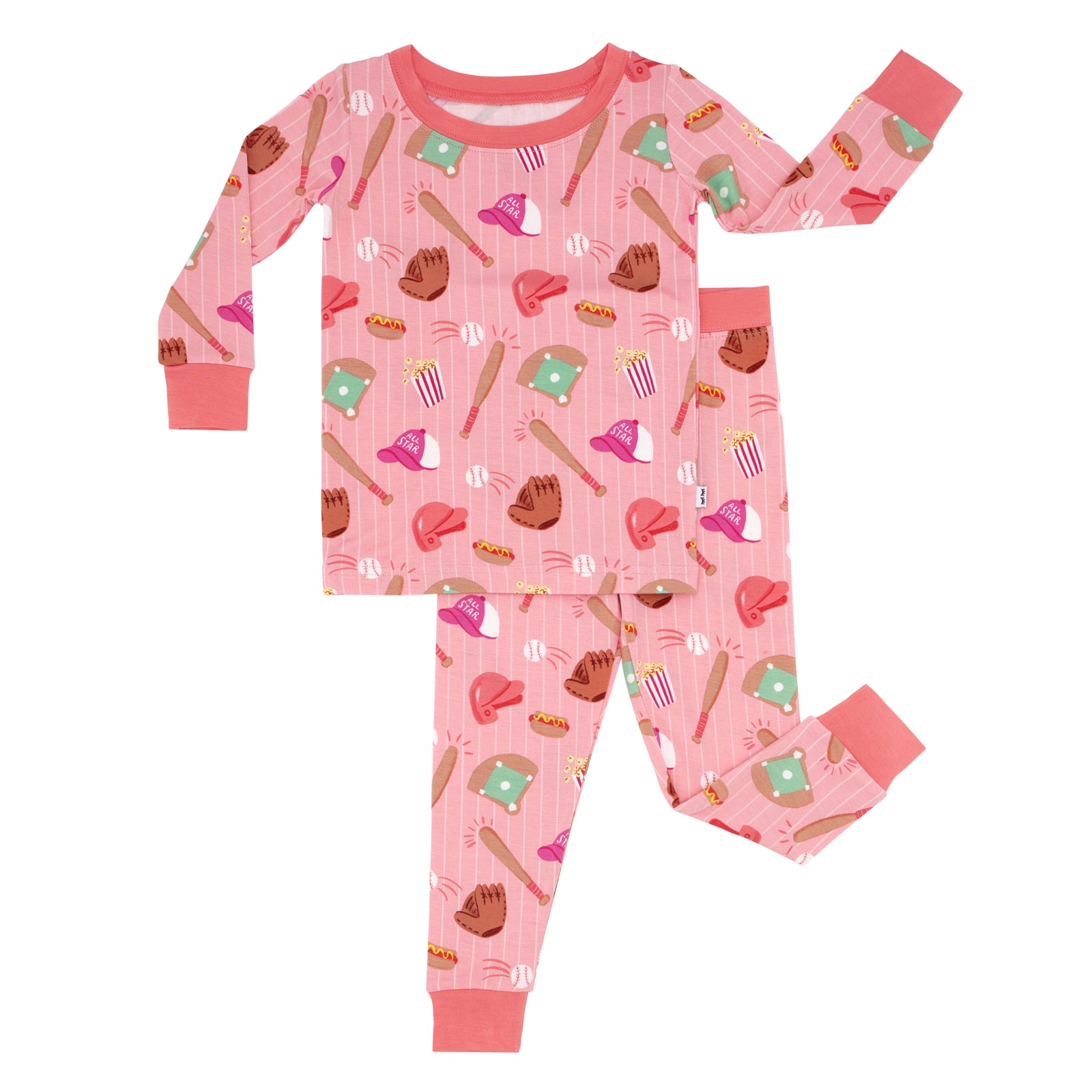 Pink All Stars Two-Piece Pajama Set、mySite、g9winljtr