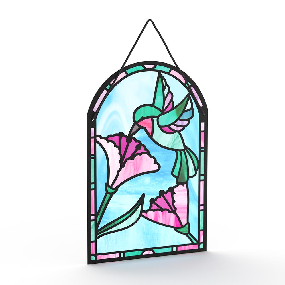 Blessing to Have a Mom Like You Hummingbird Suncatcher Card、mySite、solidvoid