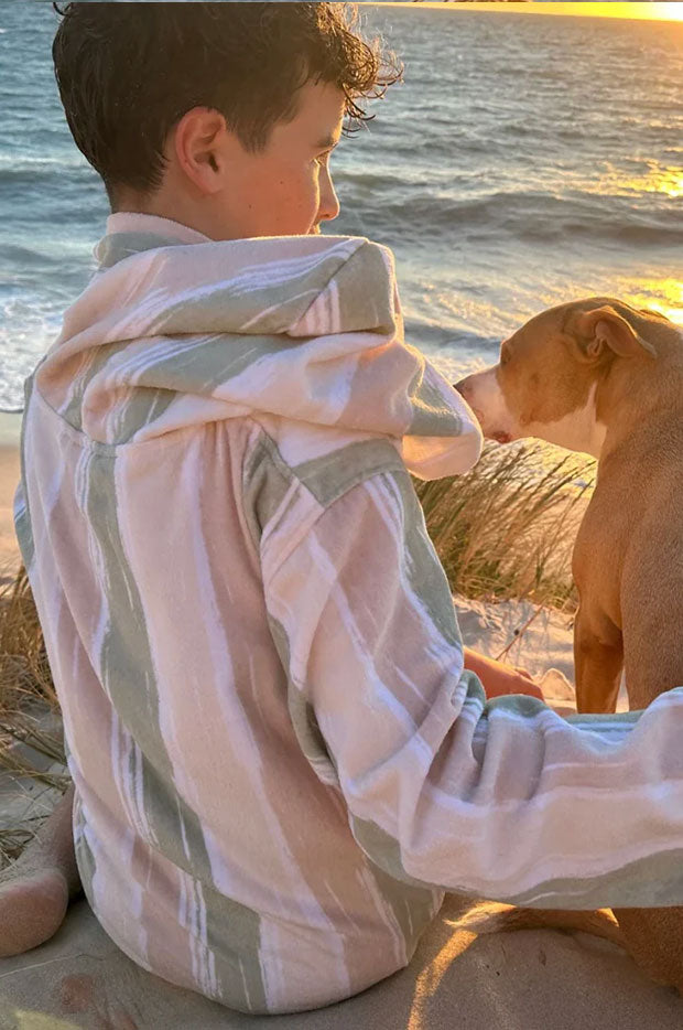  Kids Island Sand Hooded Towelling Robe 7-11Y、mySite、justintrudeaud
