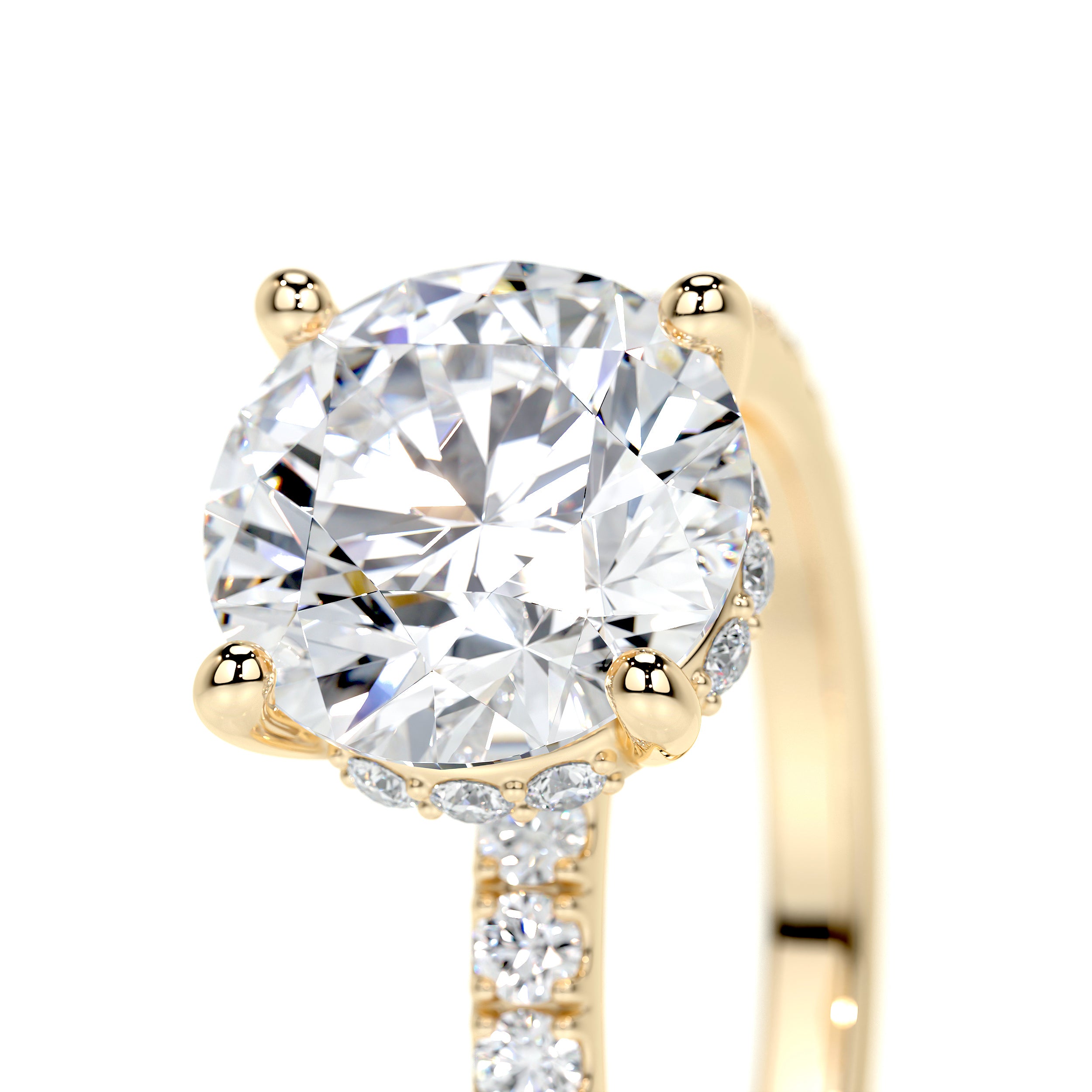 Nellie Lab Grown Diamond Ring -18K Yellow Gold、mySite、hinf8tx79