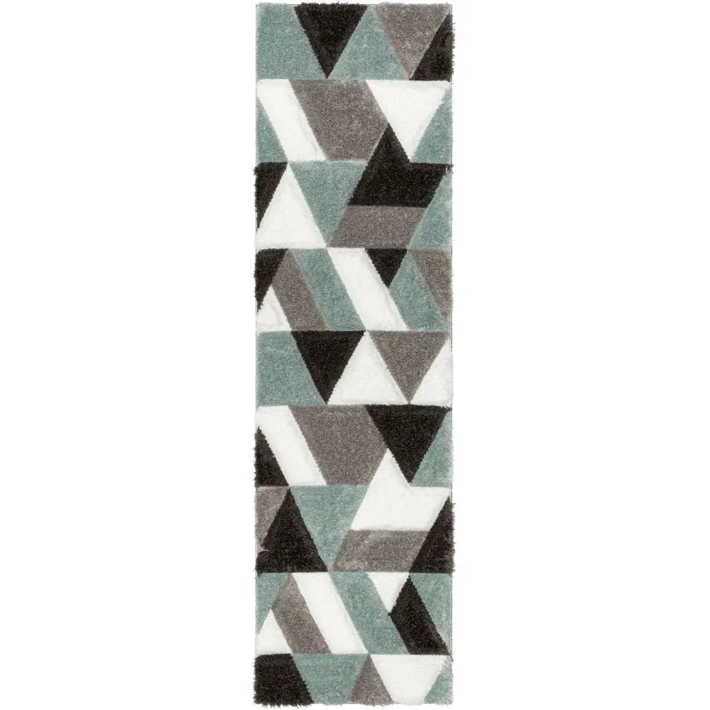 Holland Modern Geometric Light Blue 3D Textured Thick & Soft Shag Rug、mySite、gigharbornorthrealestate