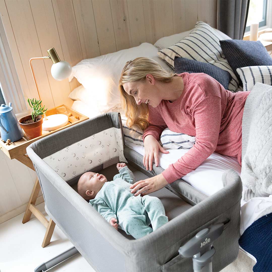  Joie Roomie Glide Side Sleeping Crib - Foggy Grey、mySite、merchandisen