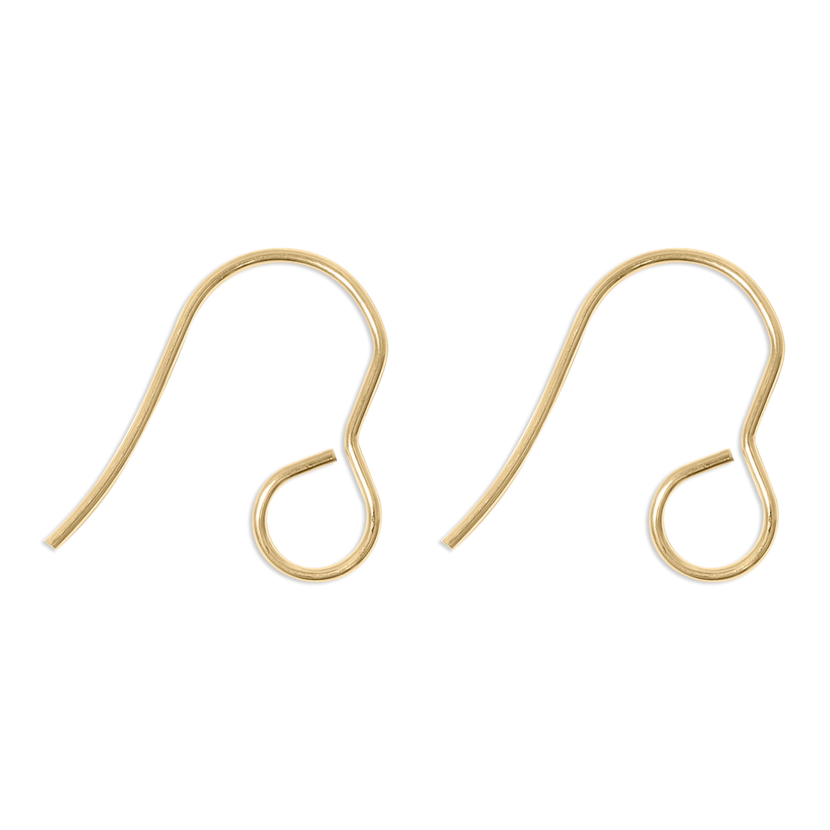 20 Pc 18K Gold PVD Stainless Steel Wire Earring Hooks / ERJ0043、mySite、dreamappss