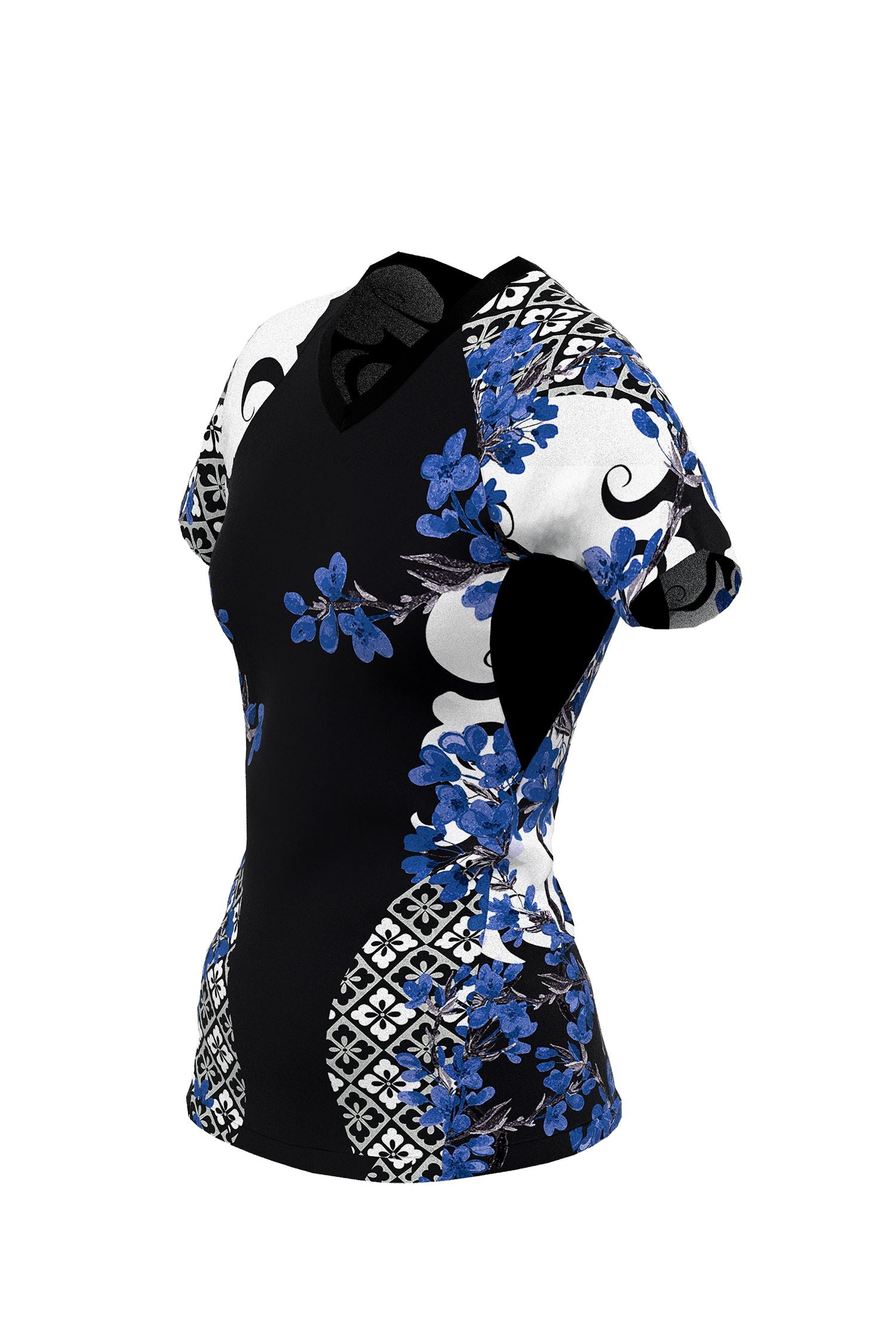 Women's Cherry Blossom Ranked Jiu Jitsu Rashguard - Short Sleeve、mySite、gigharbornorthrealestate