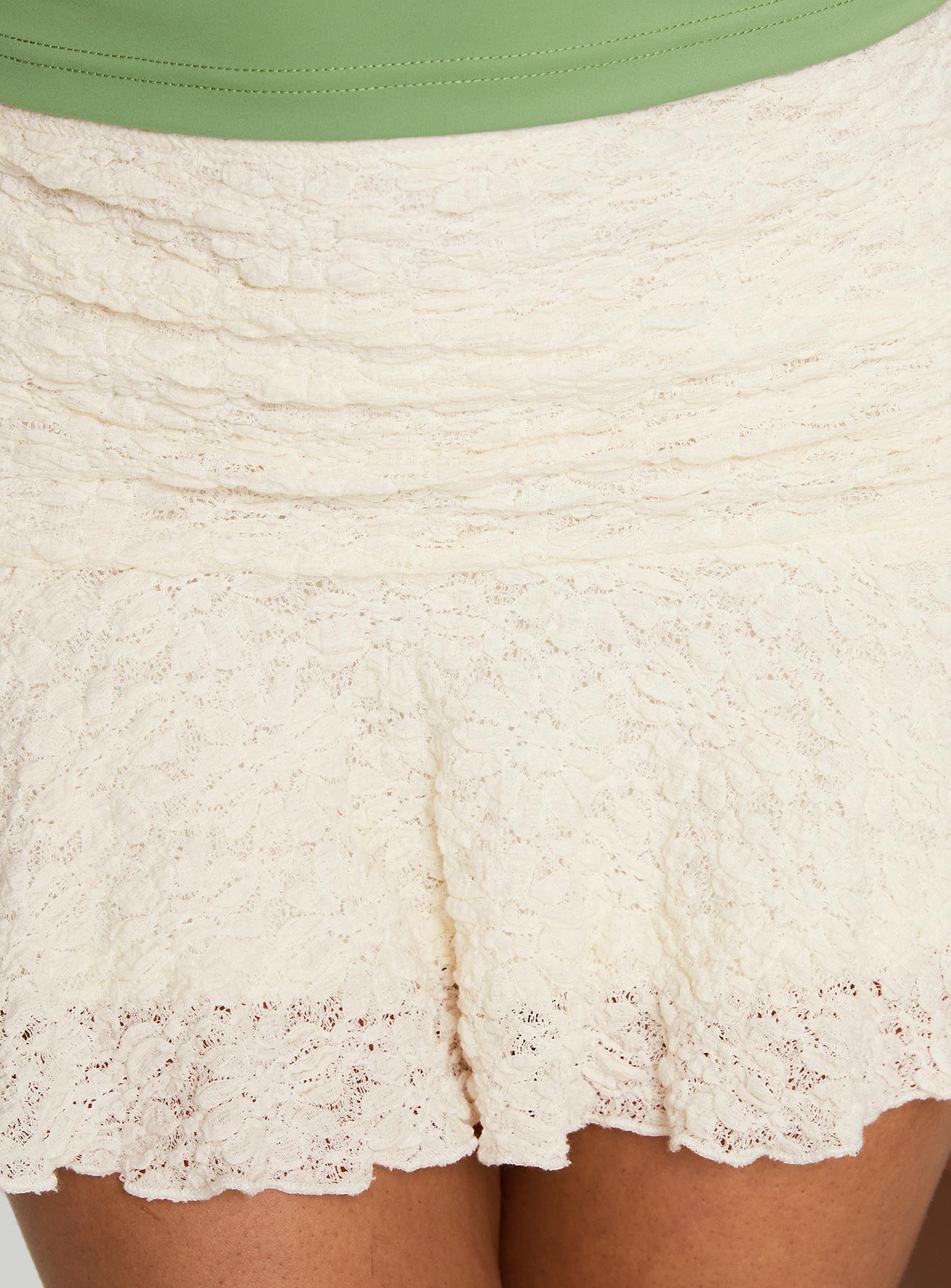 Vancesca Lace Mini Skirt Cream、mySite、solidvoid