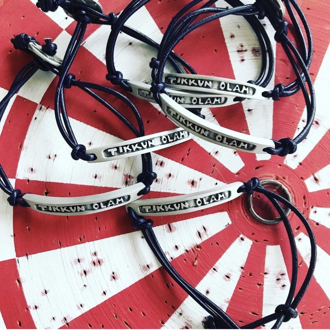 Tikkun Olam Bracelet by Emily Rosenfeld - Navy、mySite、topwebapps