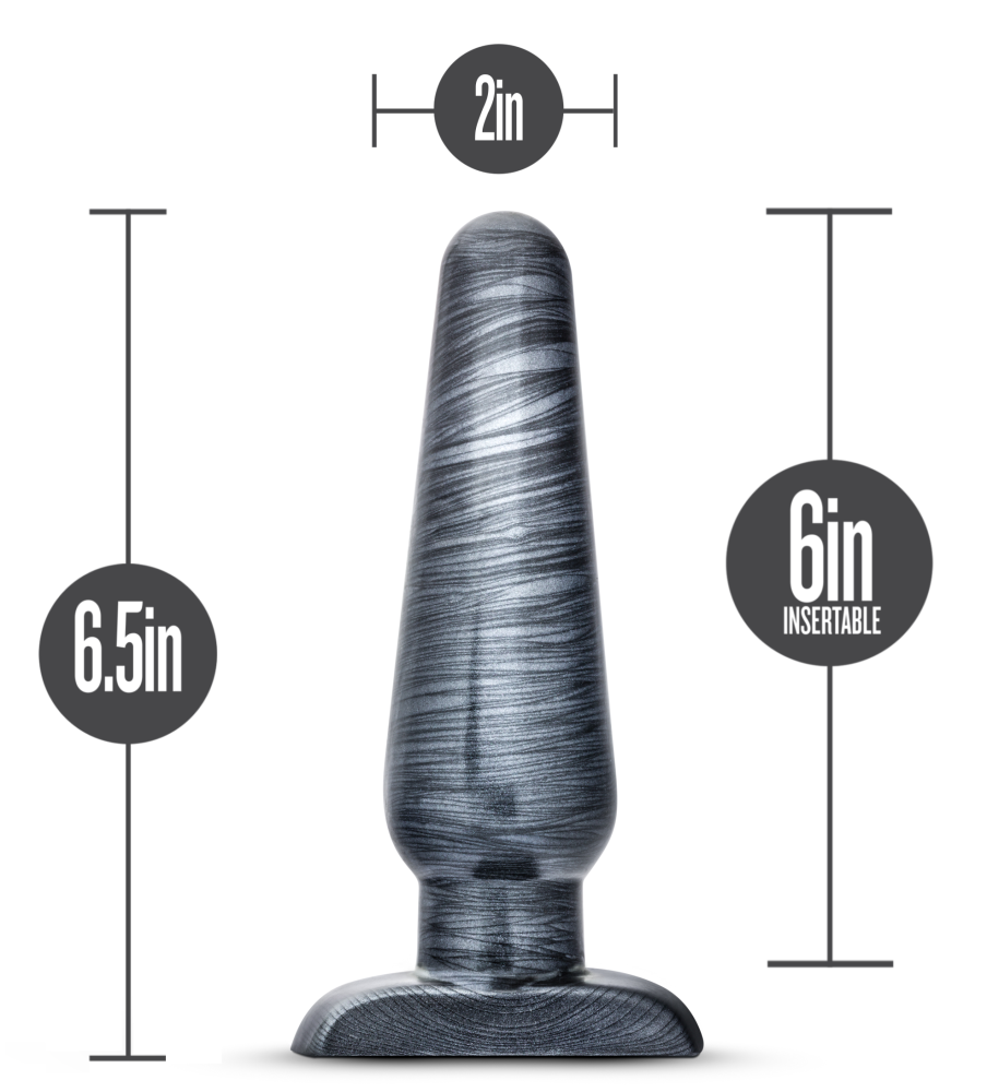 Jet By Blush® | Carbon Metallic Black 6.5-Inch Anal Plug、mySite、bottomscart