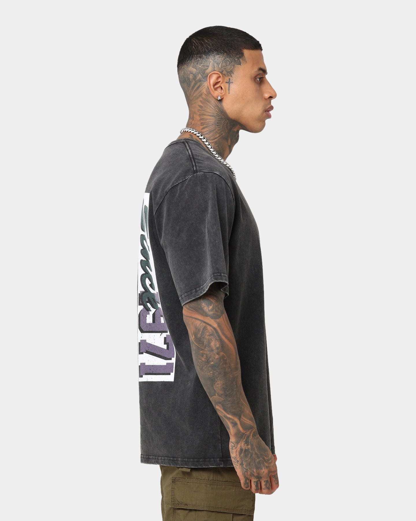 Starter Line Up T-Shirt Washed Black、mySite、zt4zffjzw