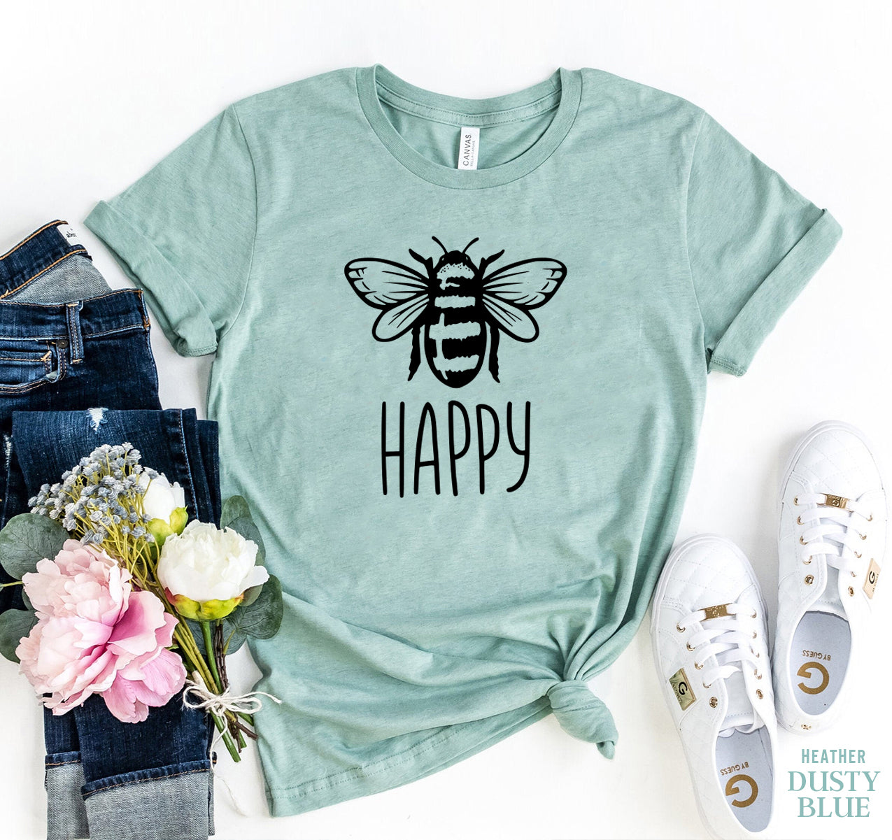 Bee Happy T-shirt、mySite、camillekostekn