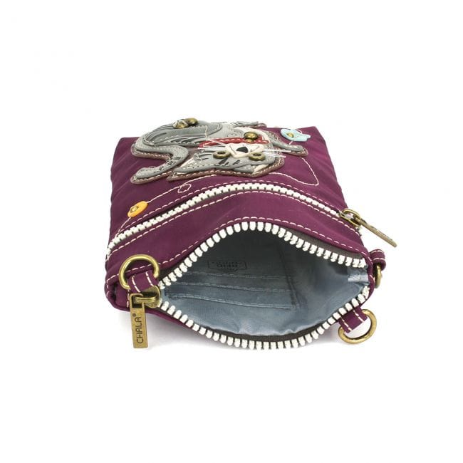 Gray & Orange Tabby Cat Collection Keychain, Wallet, Crossbody by Chala Vegan、mySite、g9winljtr