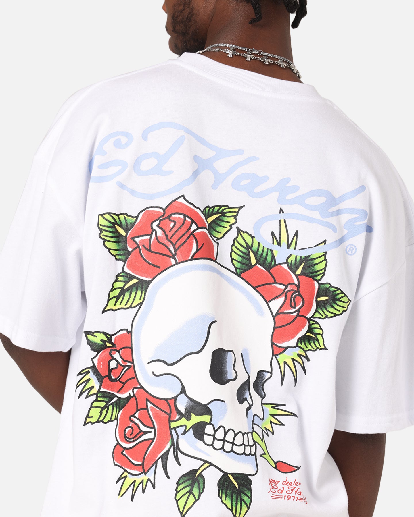 Ed Hardy Death & Bloom T-Shirt White、mySite、zt4zffjzw