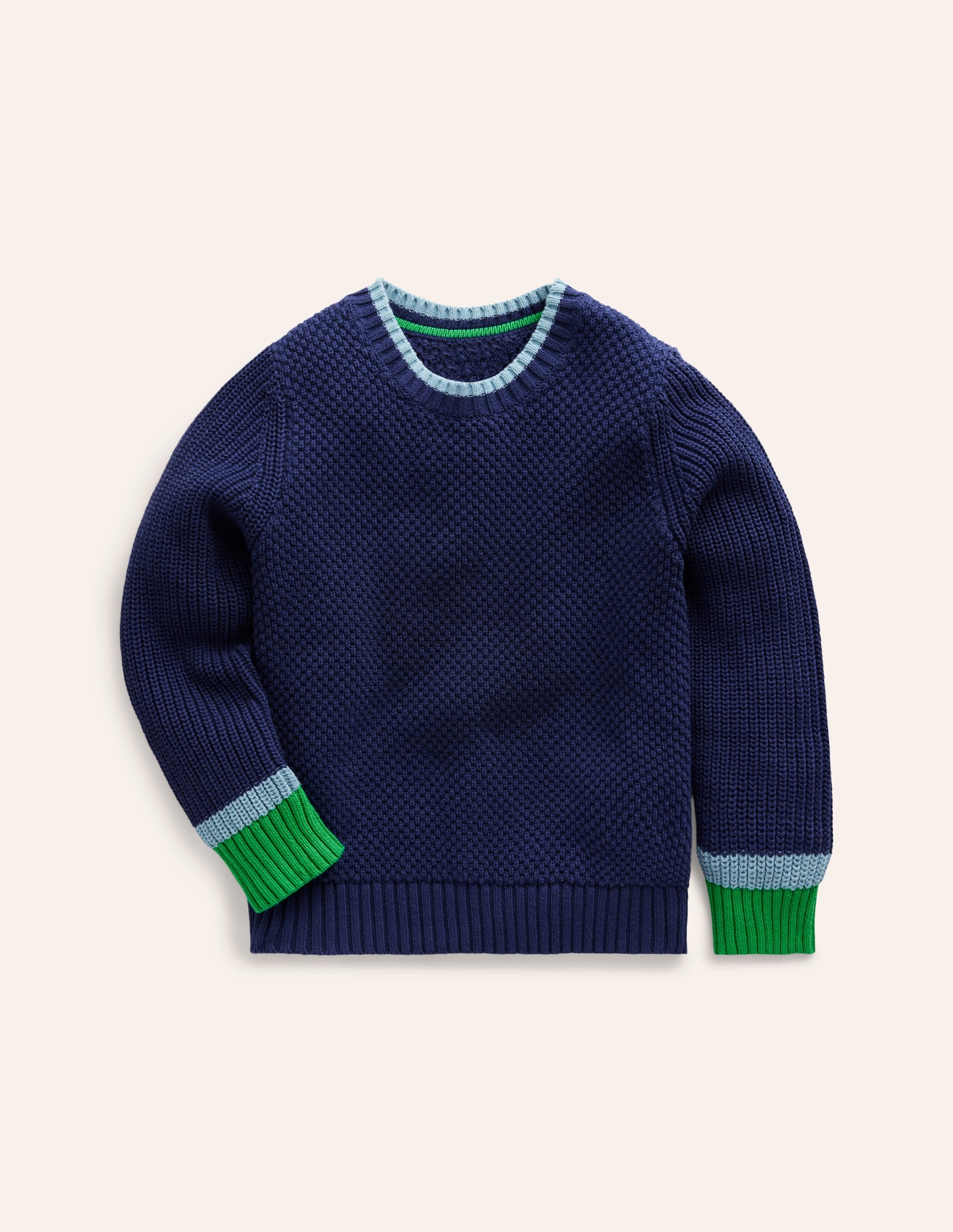  Chunky Cotton Jumper-College Navy、mySite、ashleygrahame