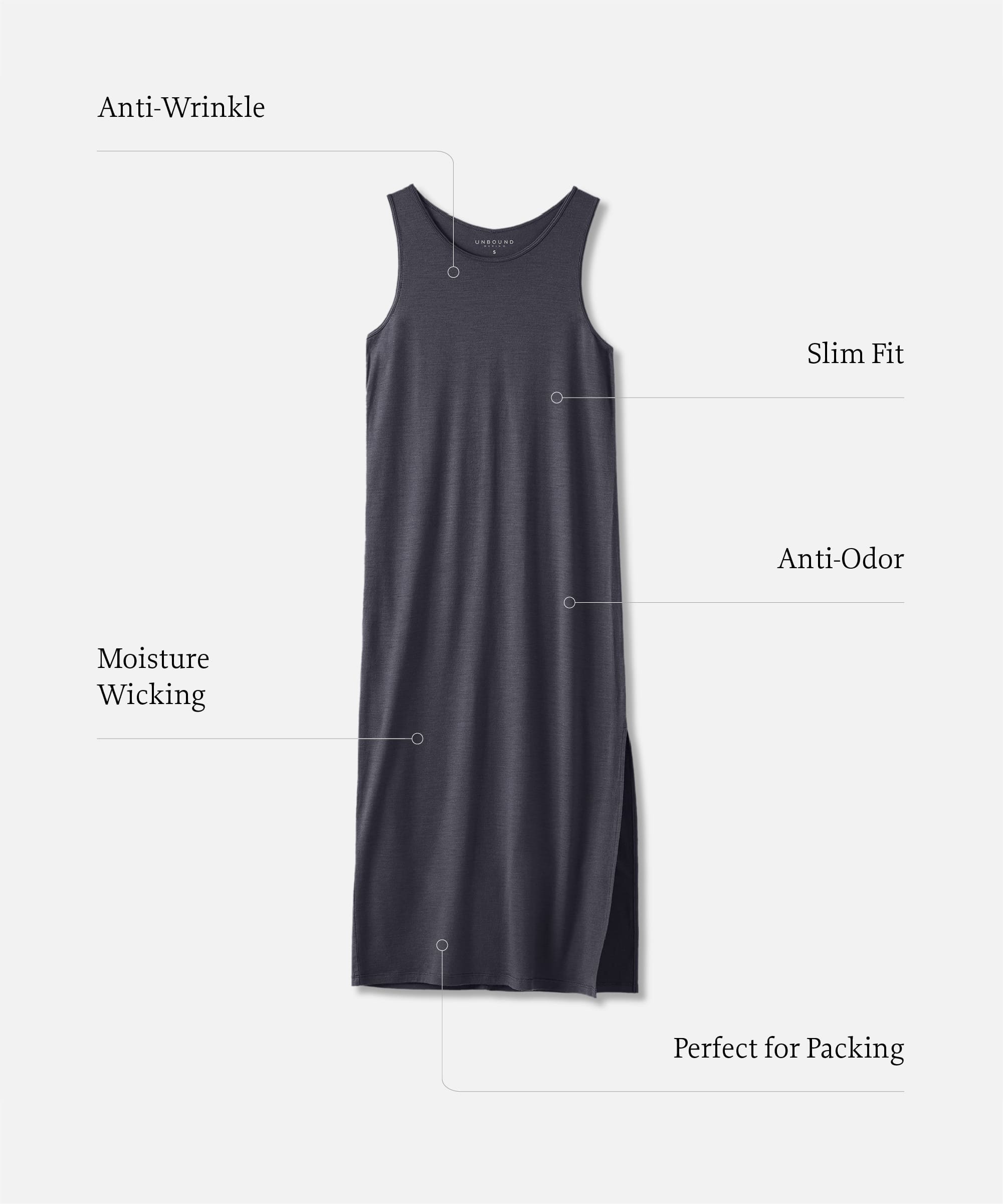 Women's Merino Travel Dress、mySite、noshort