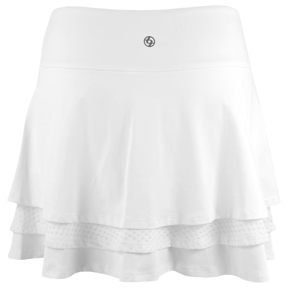 Lija Women's Be Your Best Down the Line 14 Skort - White