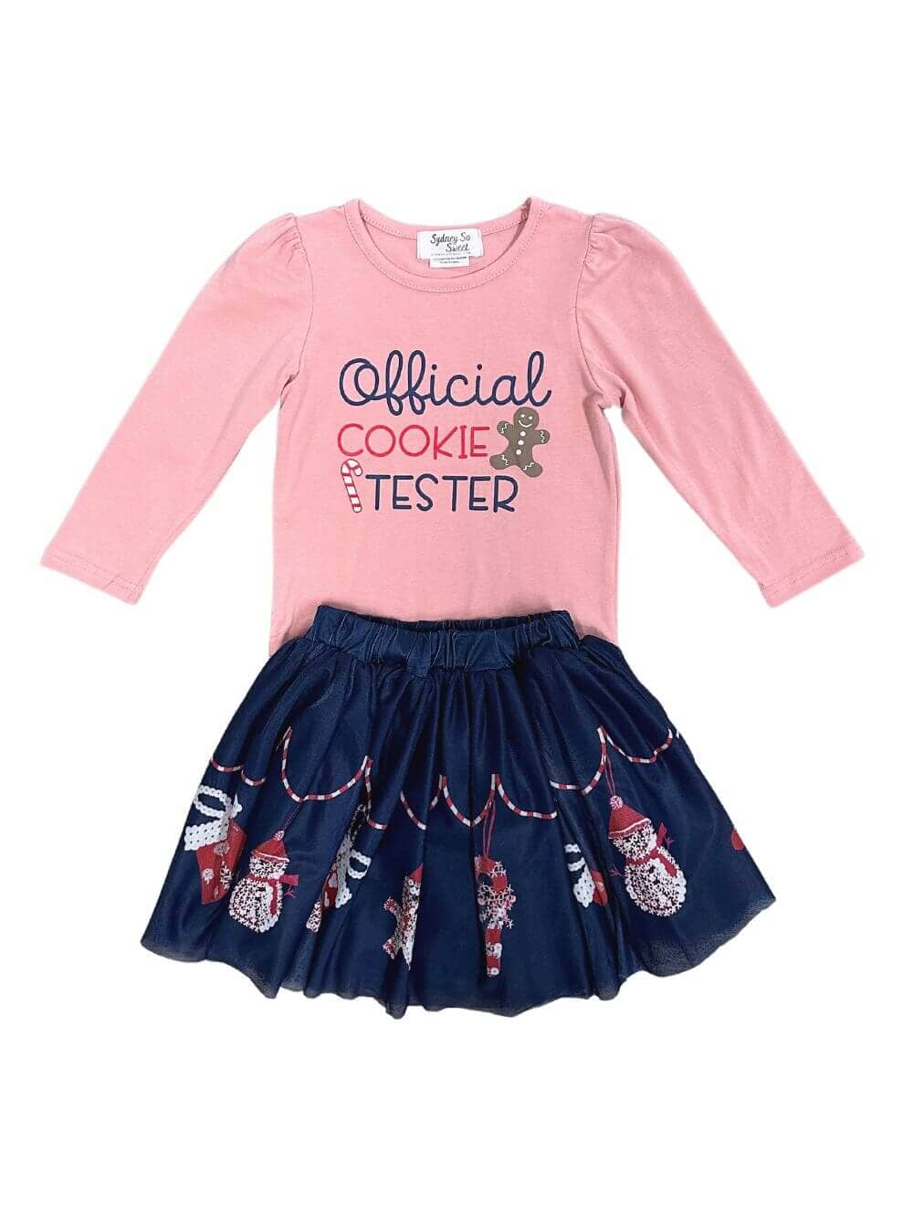 Official Cookie Tester Girls Christmas Skirt Outfit、mySite、camillekostekn