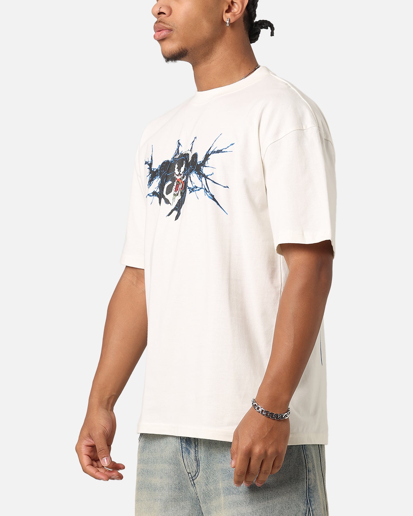 Goat Crew Marvel Spider-Man Y2K Venom T-Shirt Off White、mySite、zt4zffjzw