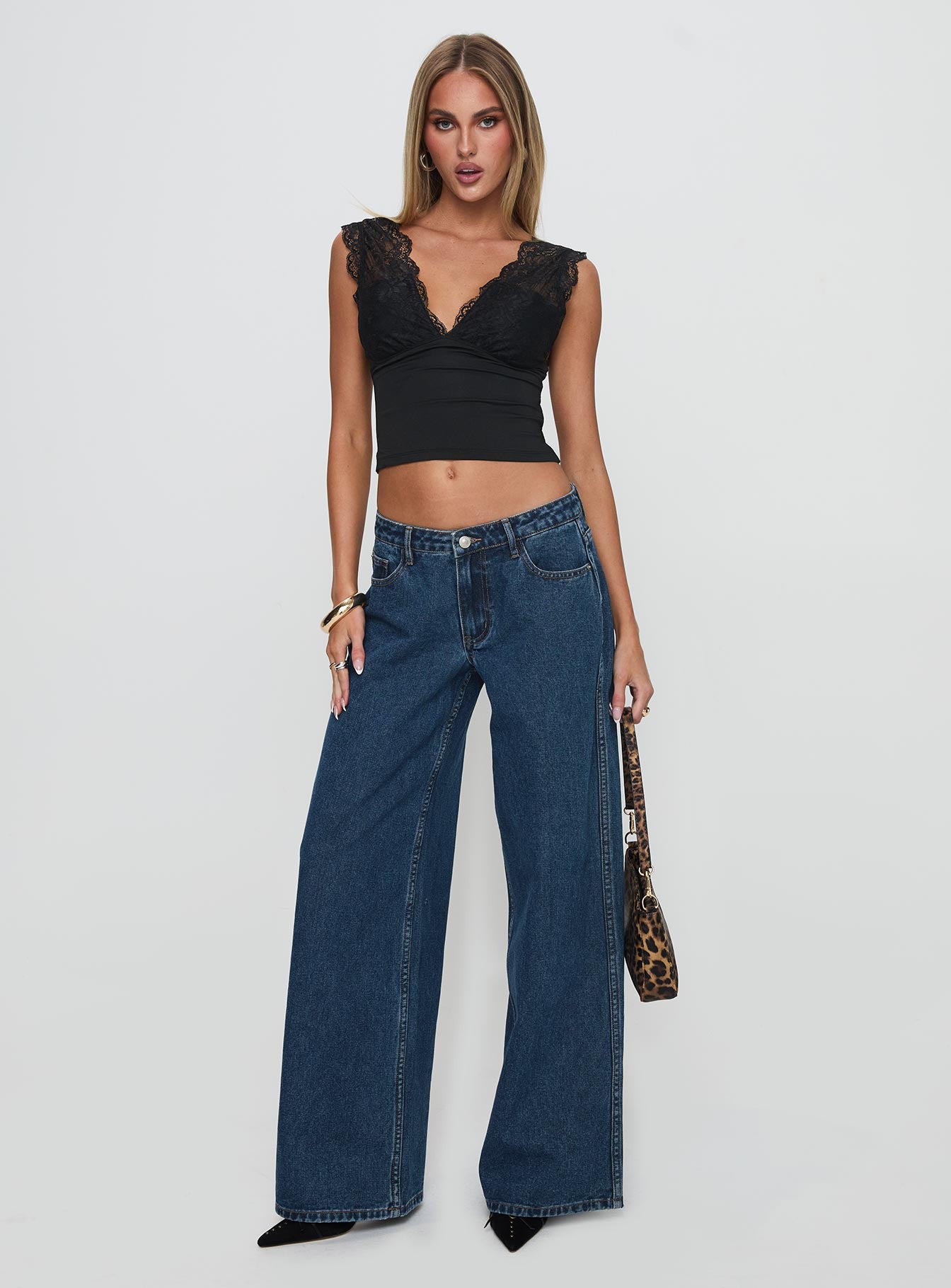 Ramos Low Rise Denim Jeans Dark Blue Wash、mySite、solidvoid