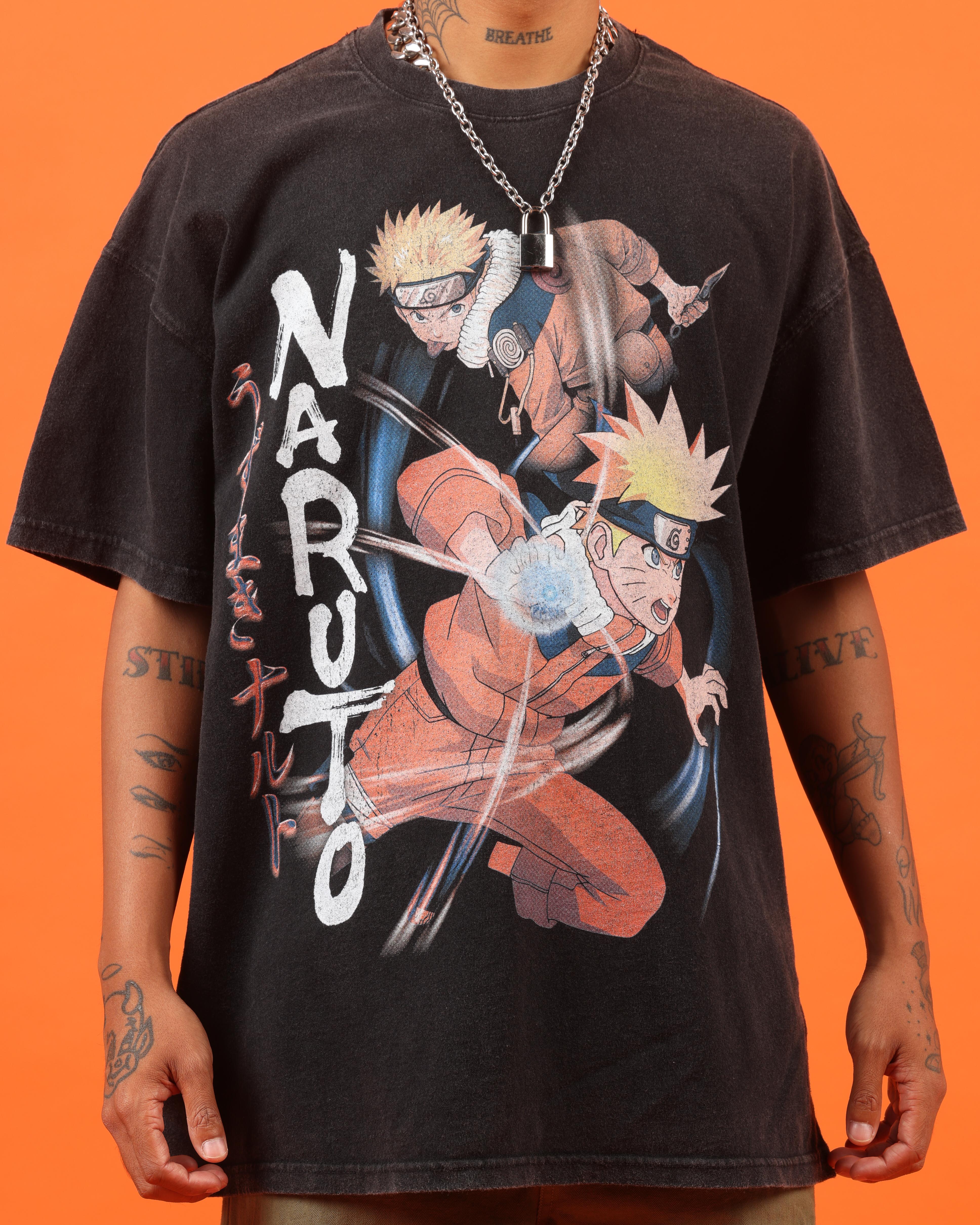 Goat Crew X Naruto Naruto Premium Vintage T-Shirt Vintage Black、mySite、zt4zffjzw
