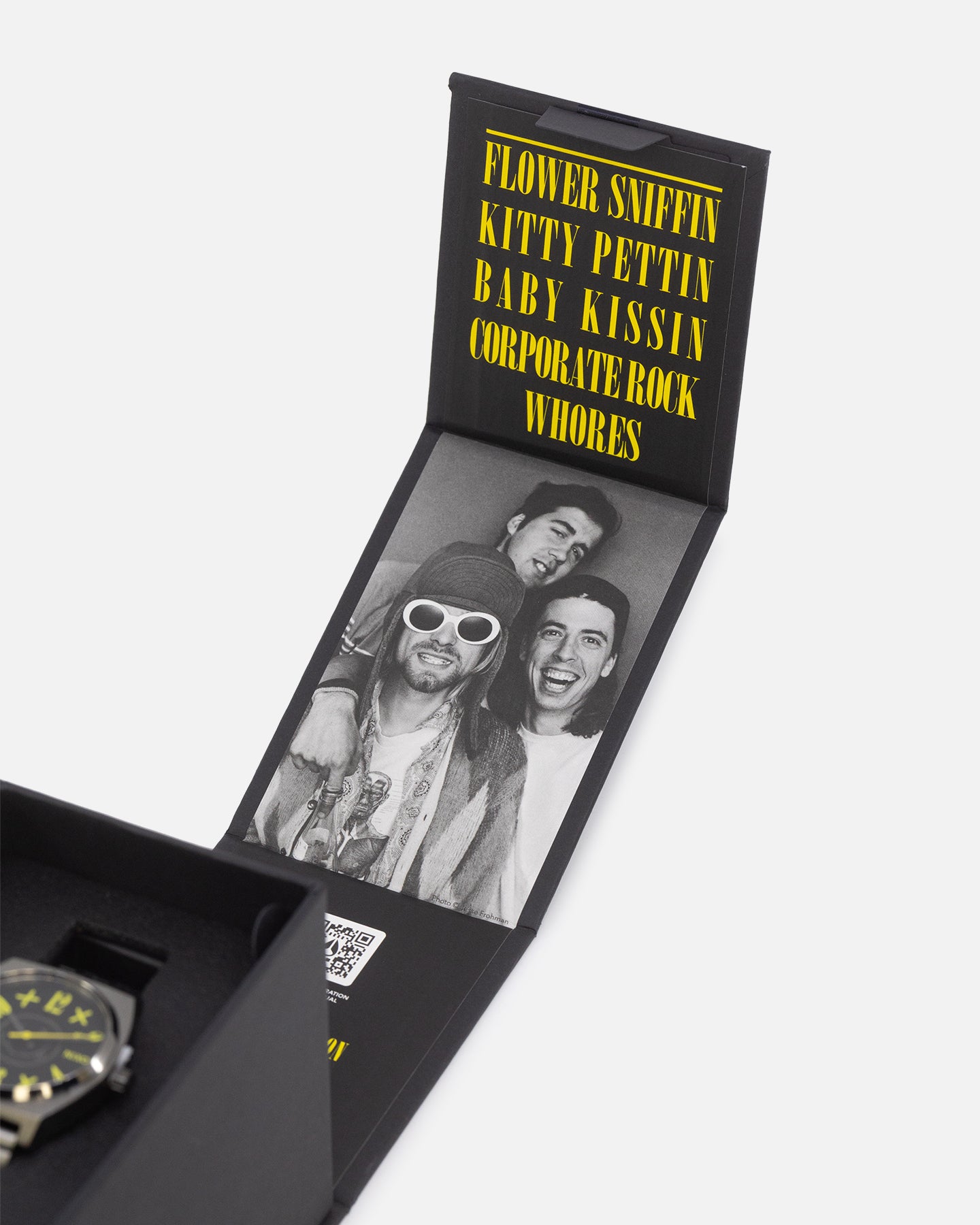 Nixon X Nirvana Sentry Wobble Watch Yellow Nirvana、mySite、zt4zffjzw