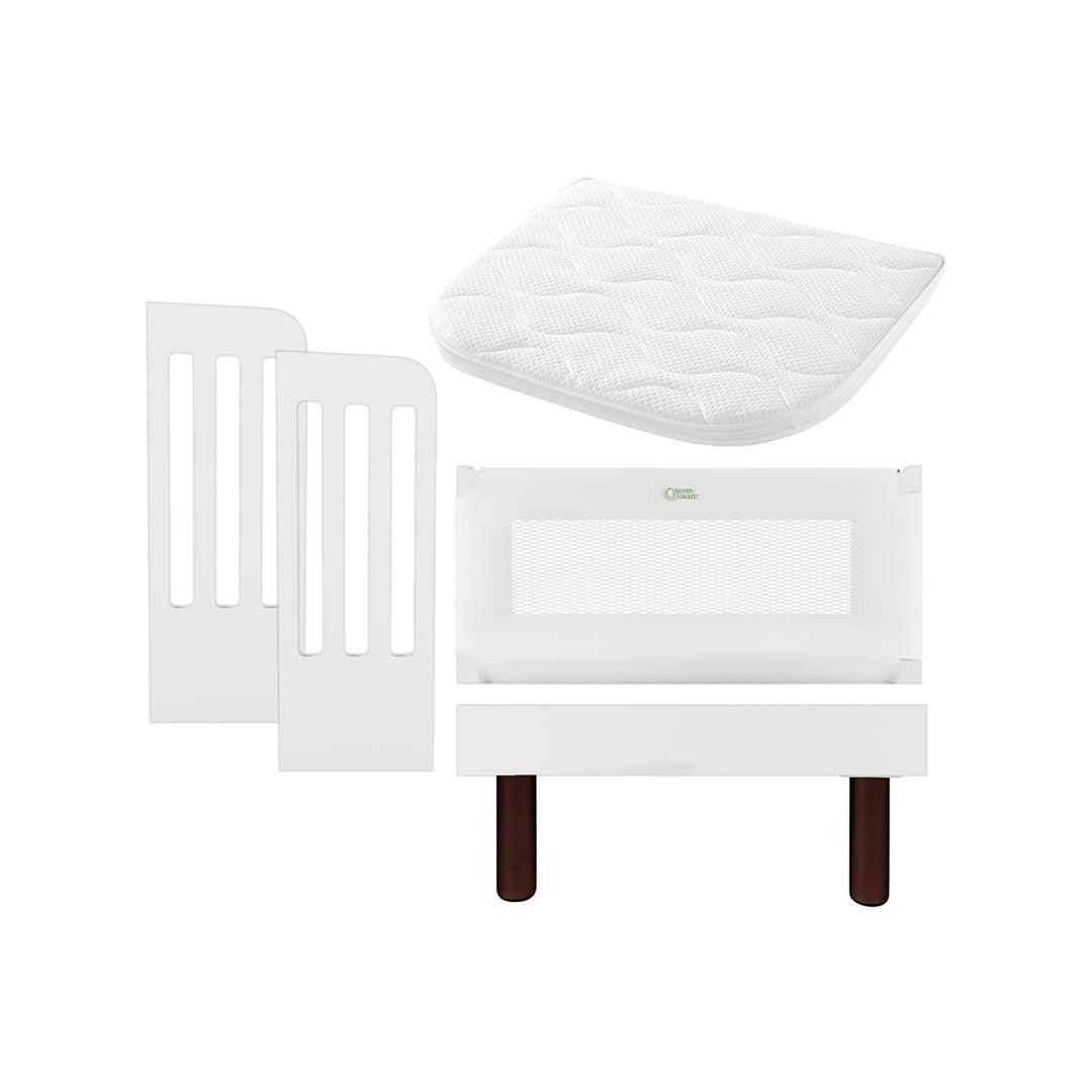  Gaia Baby Serena Bedside Crib Add-On - White、mySite、merchandisen