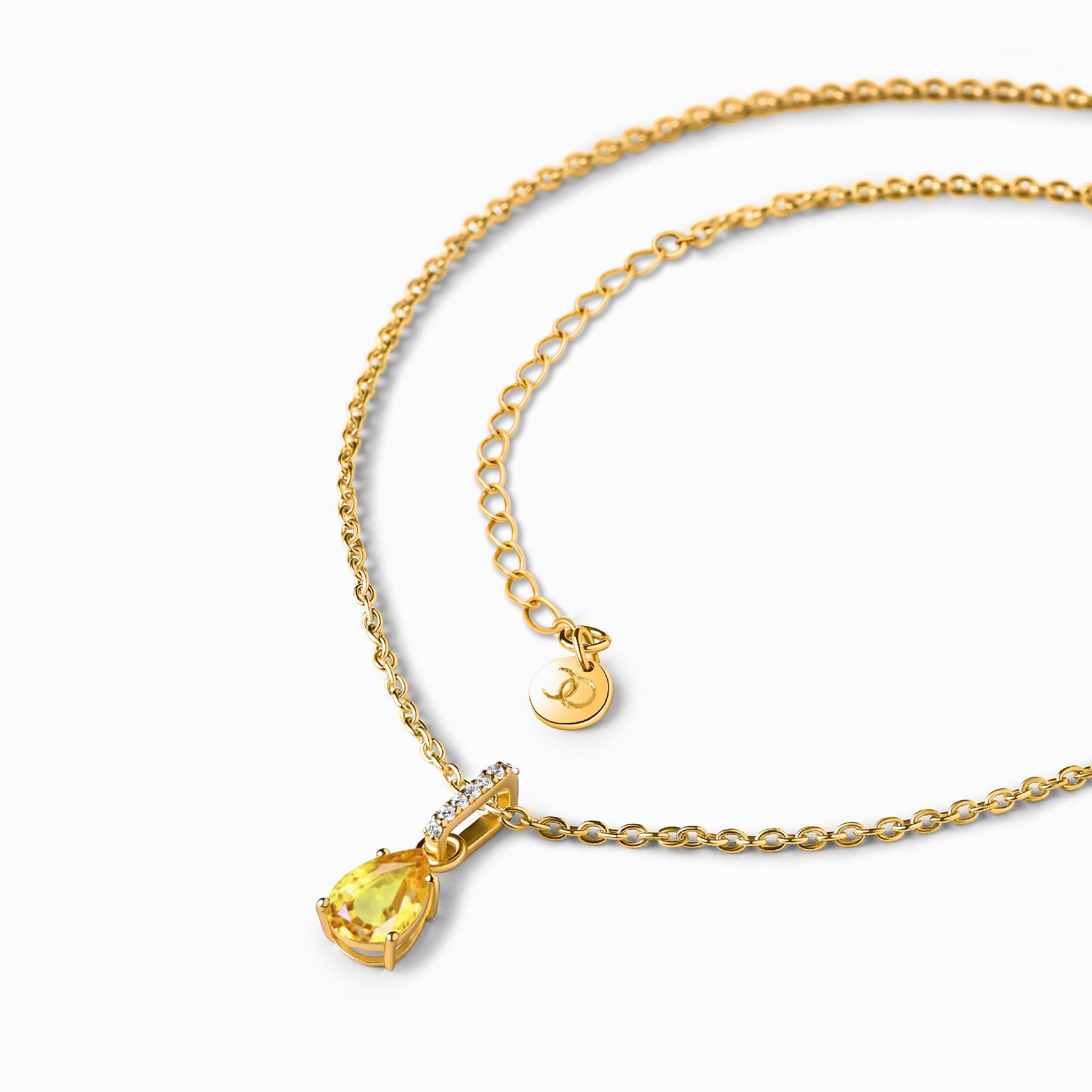 Citrine Necklace Sway - November Birthstone、mySite、hinf8tx79