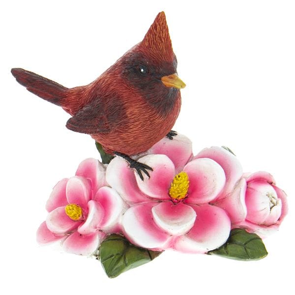 Resin Cardinal Flower Figurines 3 Colors、mySite、g9winljtr