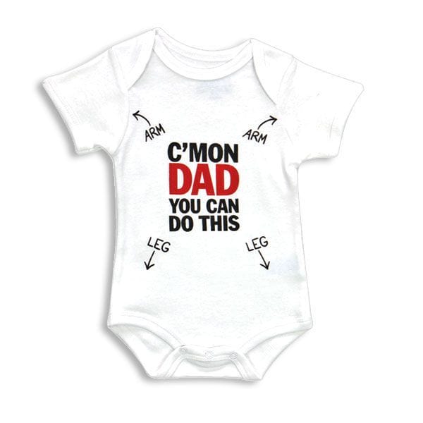 Baby Bodysuit Cotton 3 Sizes - C'Mon Dad You Can Do This、mySite、g9winljtr