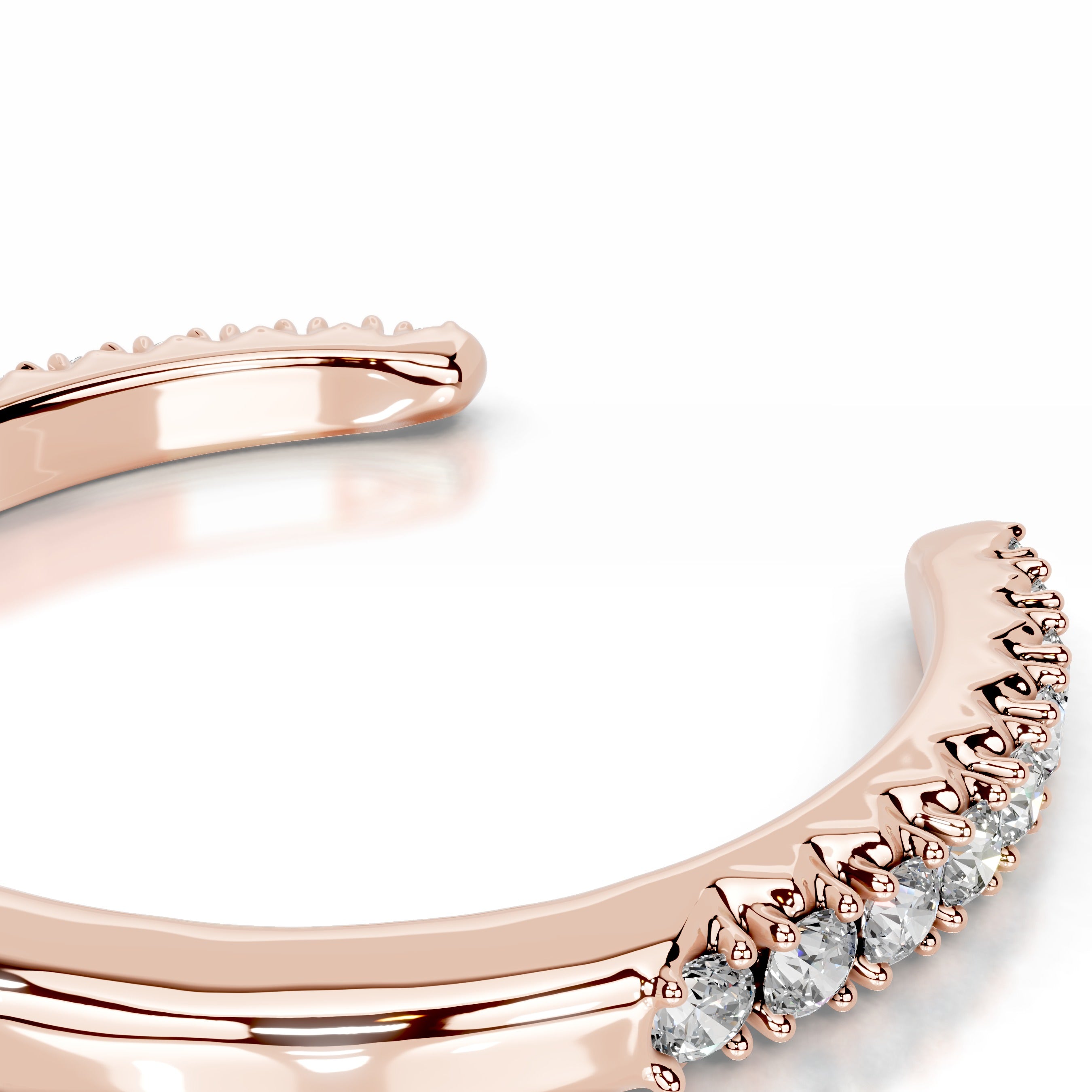 Himari Diamond Wedding band - 14K Rose Gold、mySite、hinf8tx79
