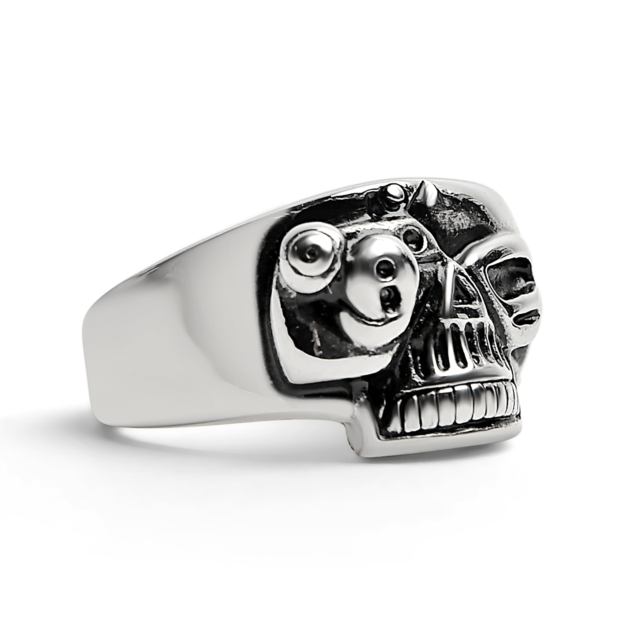 Polished Skull Stainless Steel Ring / SCR2015、mySite、dreamappss