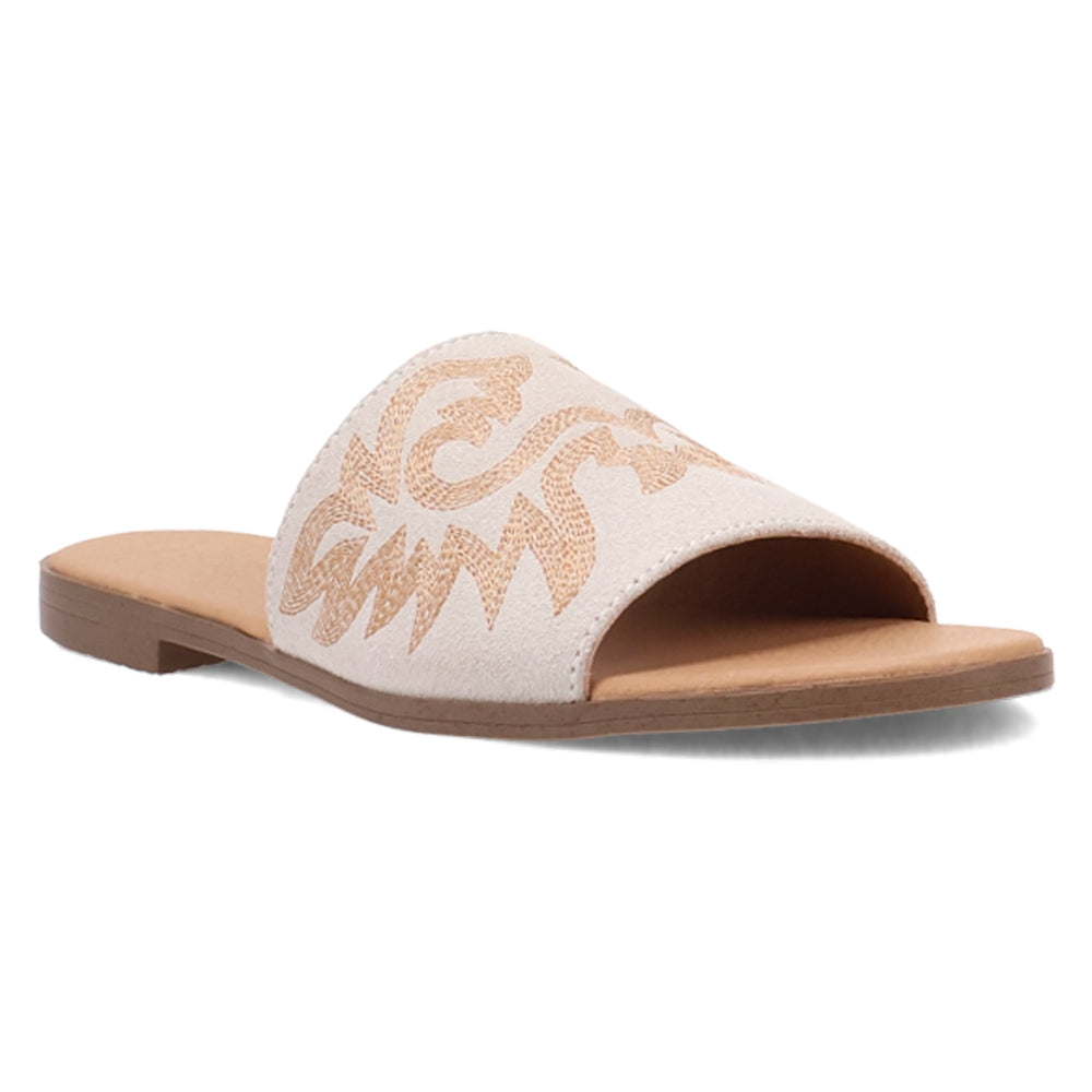 Lasso Embroidered Slide Flat Sandals、mySite、gtrtttuynbv