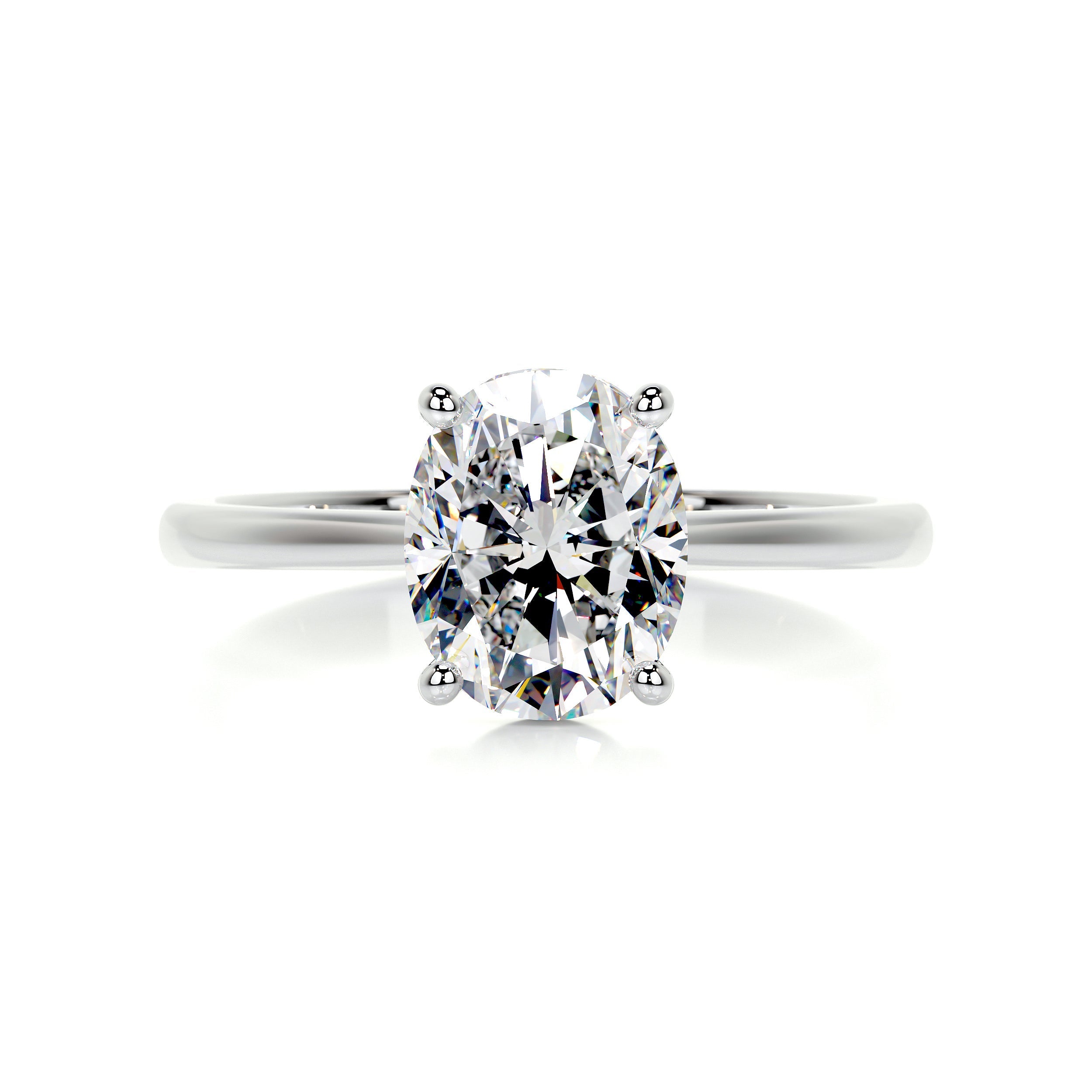 Julia Moissanite Ring -18K White Gold (RTS)、mySite、hinf8tx79