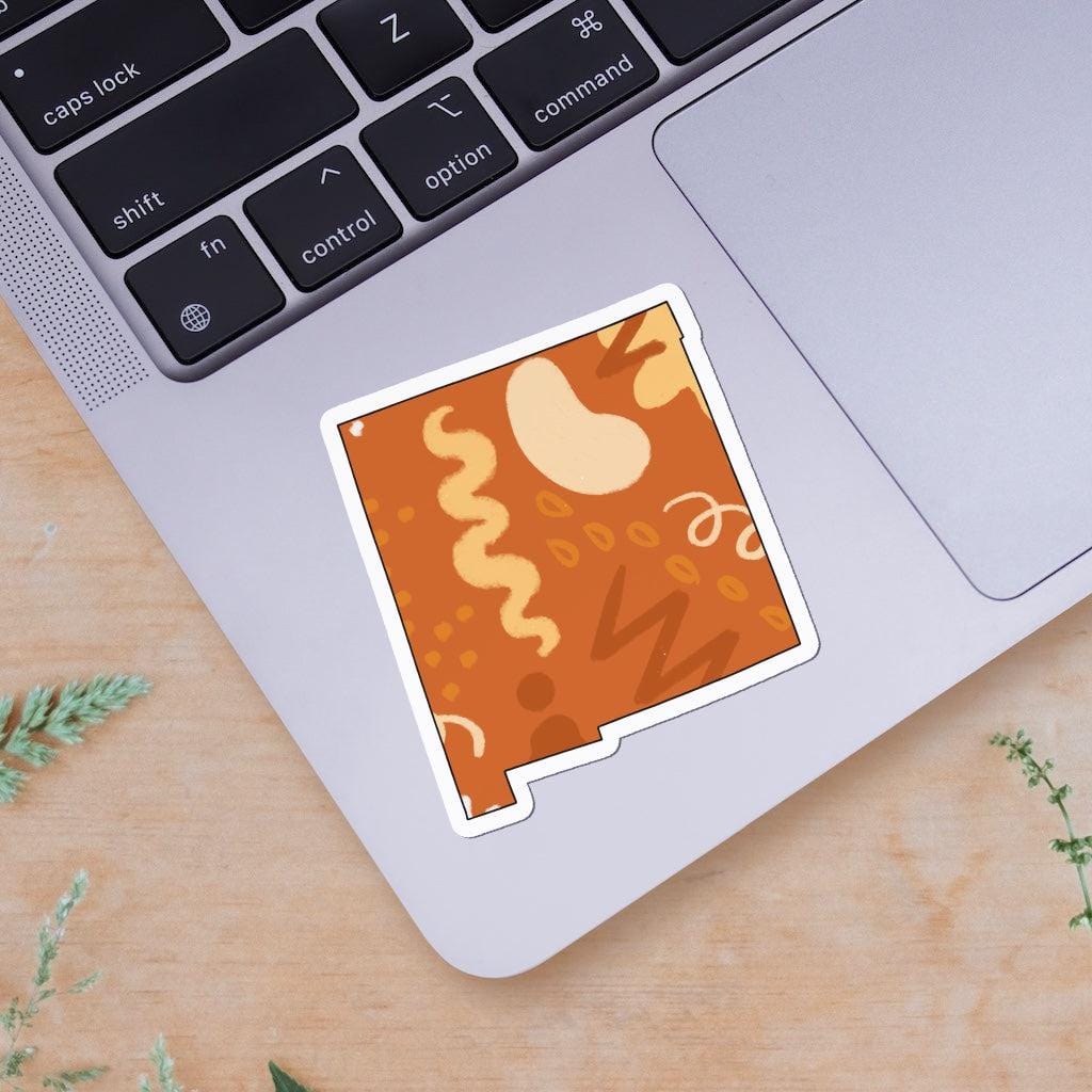  New Mexico Orange Abstract Sticker、mySite、ghnorth