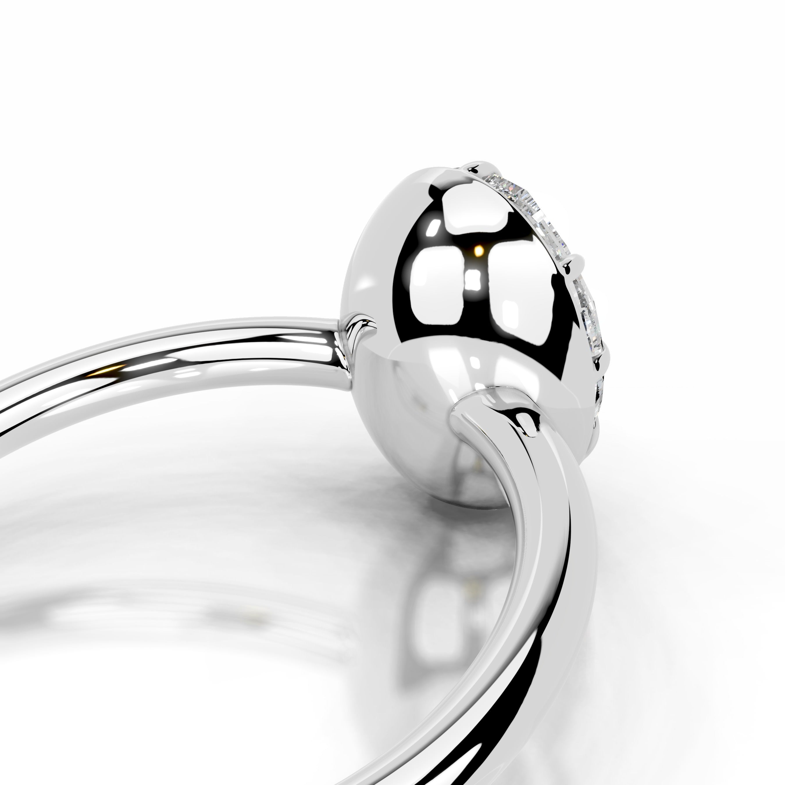 Narcisa Lab Grown Diamond Ring - 14K White Gold、mySite、hinf8tx79