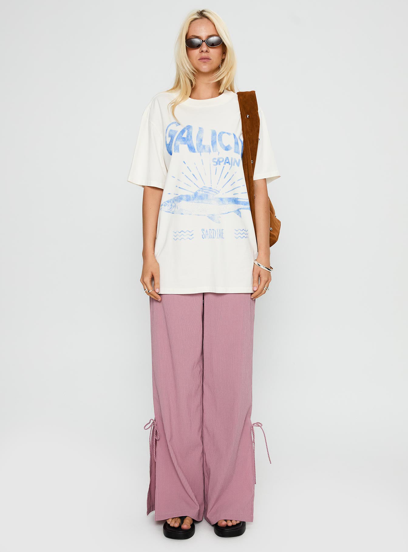 Jinxie Tie Side Pants Pink Gingham、mySite、solidvoid