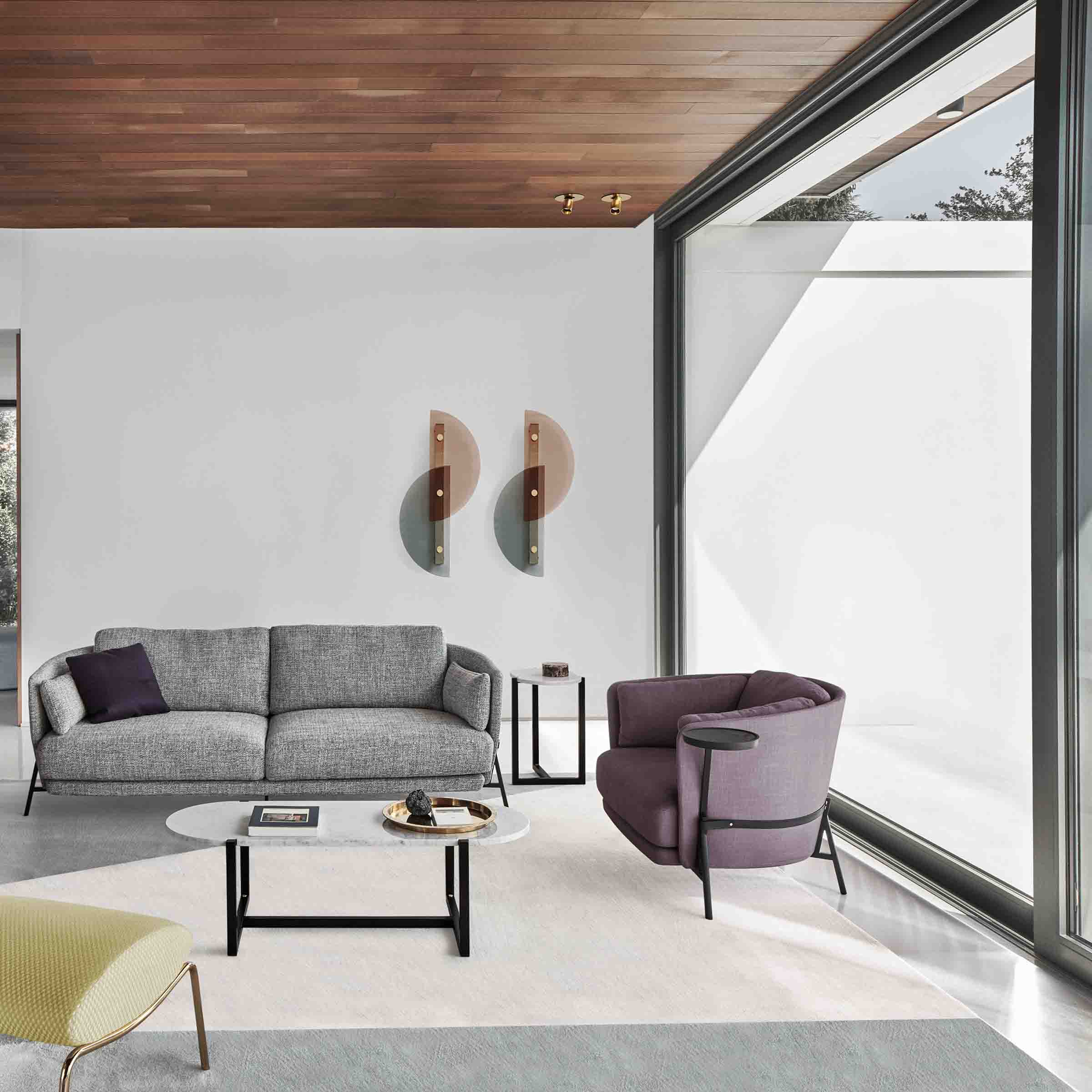 Fabric Armchair CRADLE by Neri&Hu for Arflex、mySite、neckold