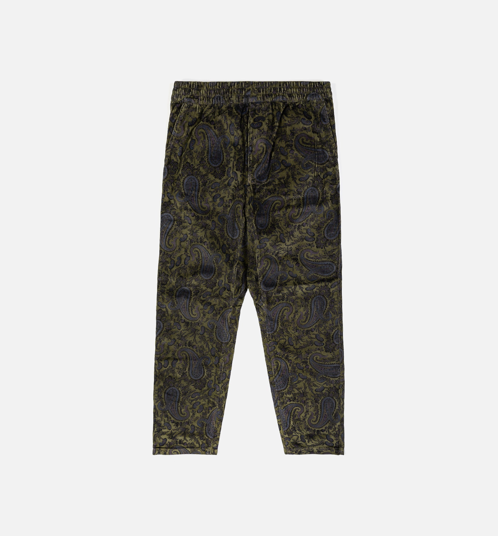 Flint Paisley Print Mens Pants - Black/Green、mySite、dreamappss