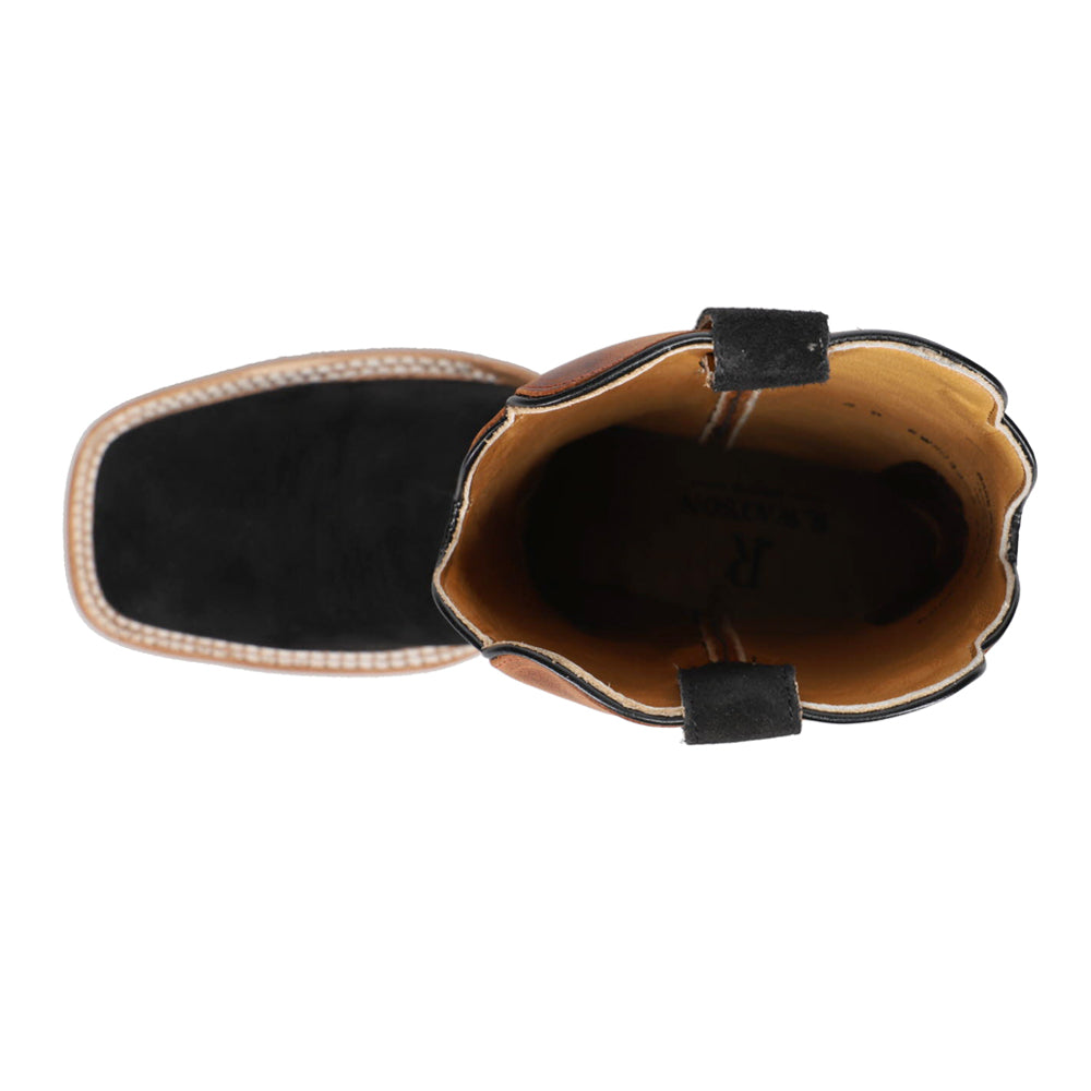 Rough Out Embroidered Wide Square Toe Cowboy Boots、mySite、gtrtttuynbv