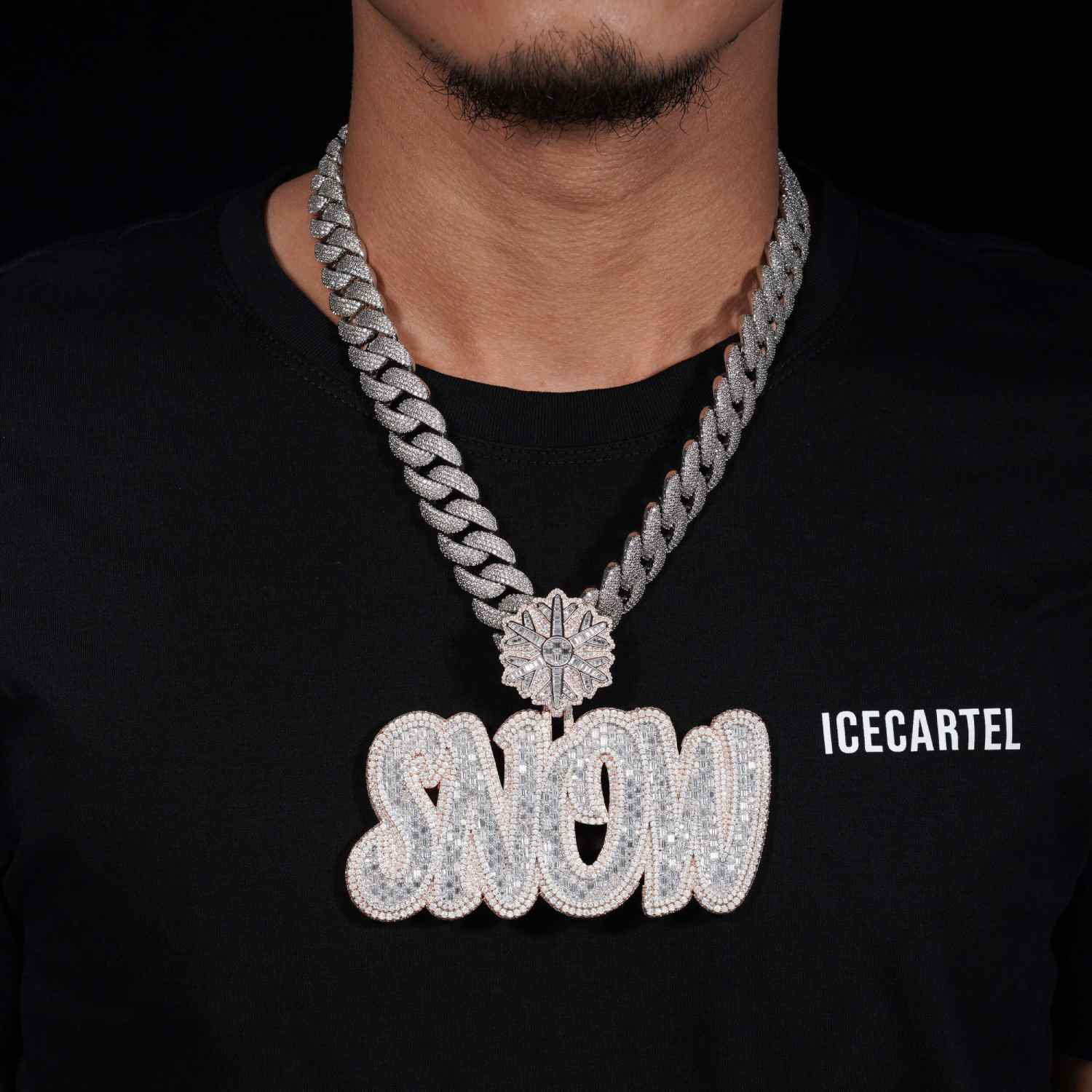 SNOW Custom Moissanite Pendant 14K Gold、mySite、hinf8tx79