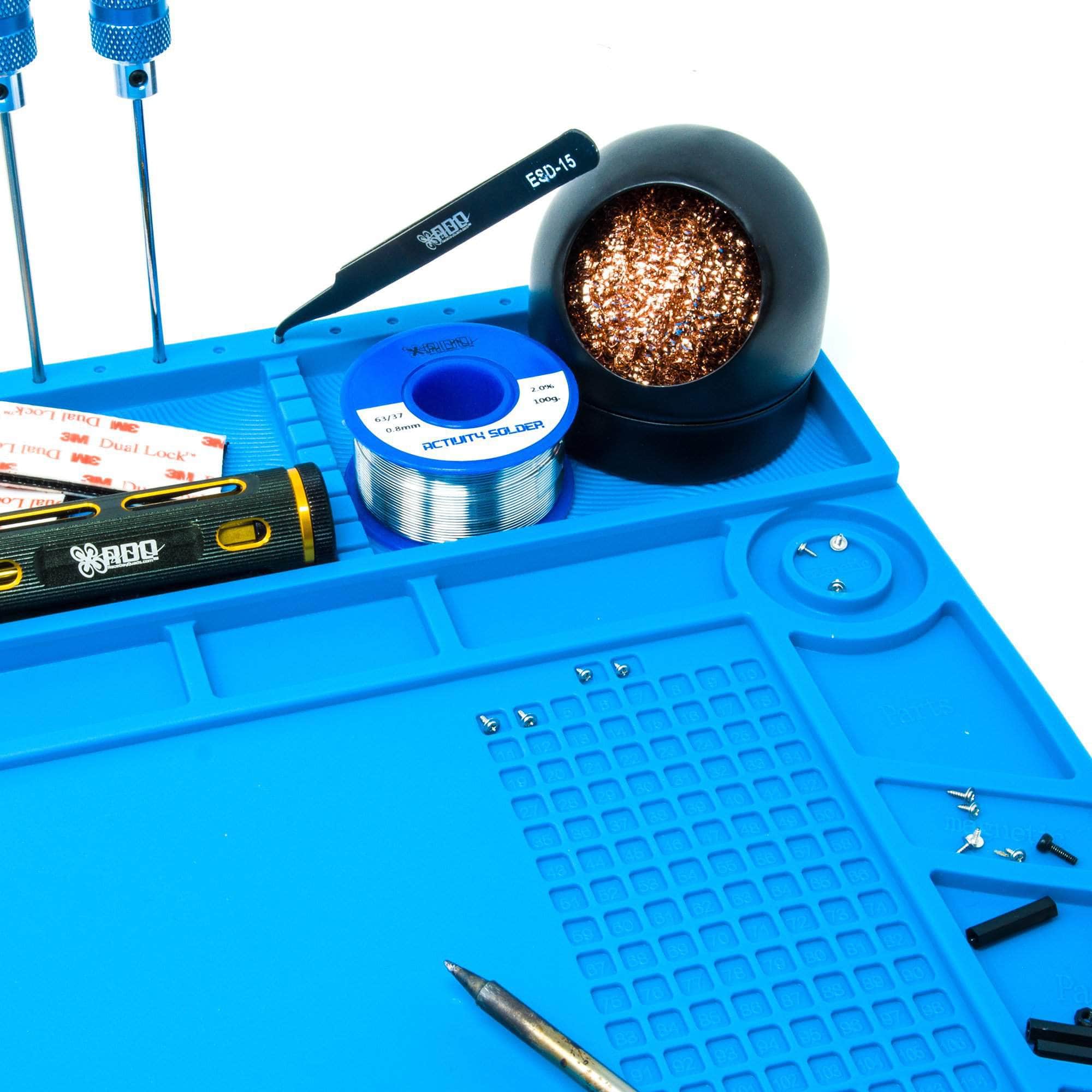 S-180A1 Large Heat Resistant Silicone Soldering Work Mat w/ Magnets、mySite、merchandisen