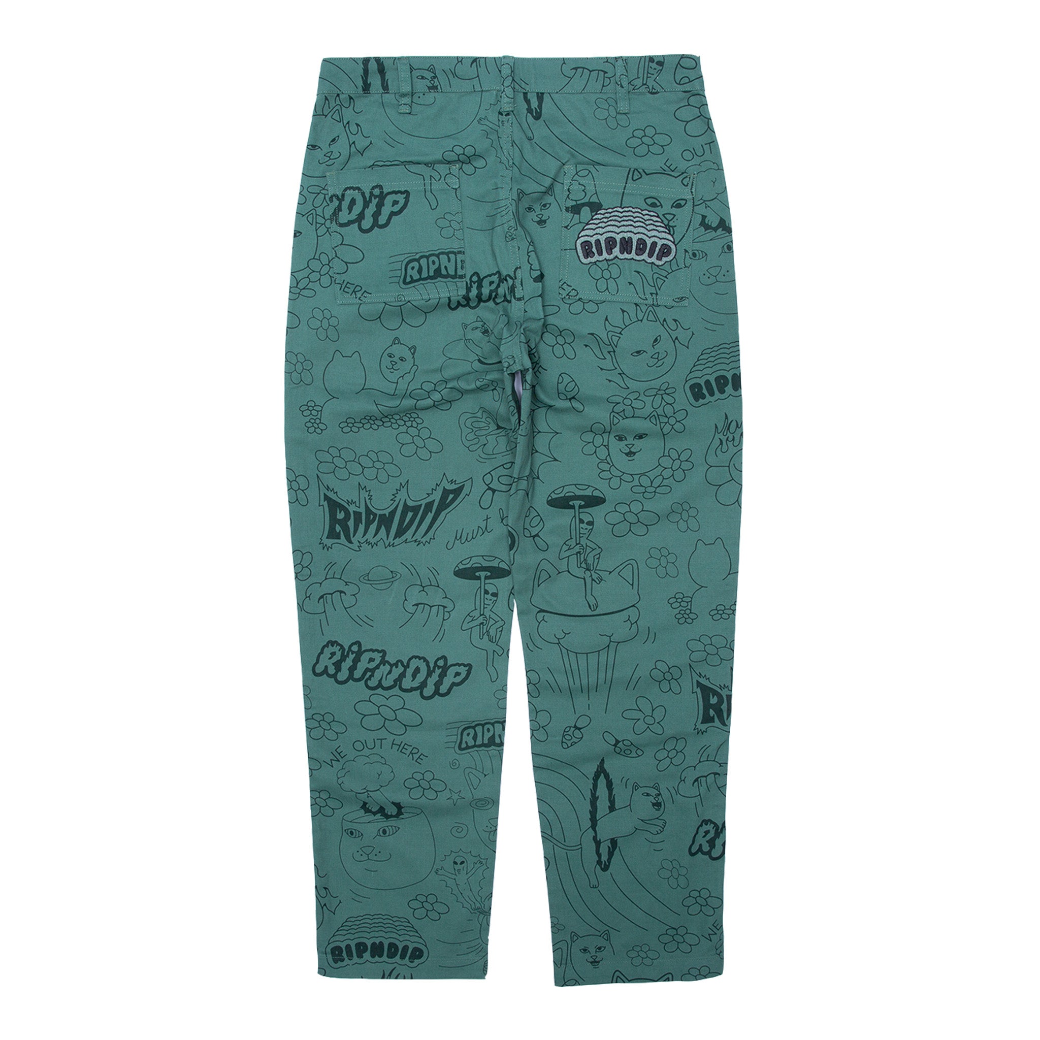  Scribble Cotton Twill Pants (Forest Green)、mySite、merchandisen