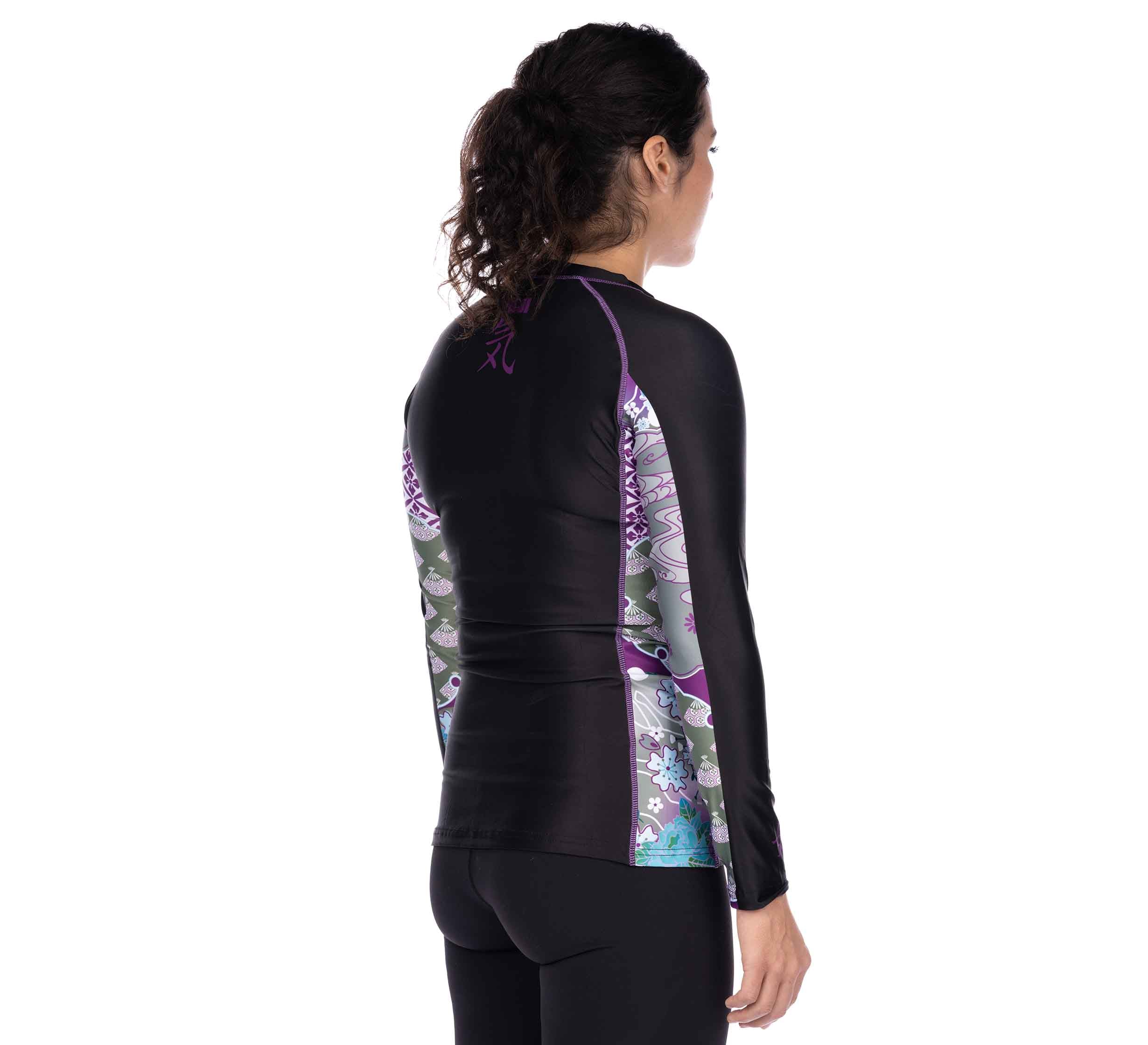 Kimono Womens Long Sleeve Rashguard Purple、mySite、gigharbornorthrealestate