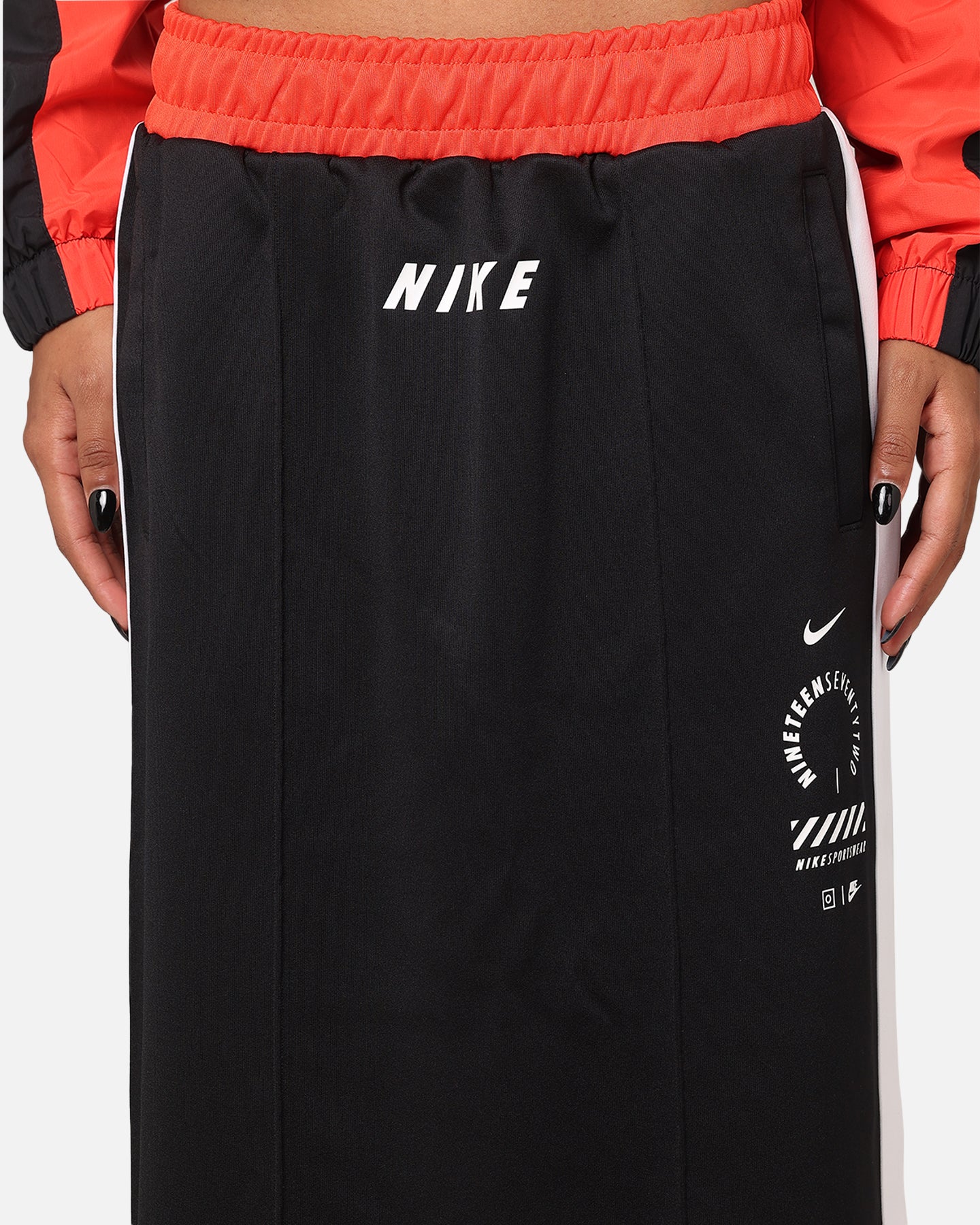 Nike Women's Sportswear PK Skirt Black/Light Crimson/White、mySite、zt4zffjzw