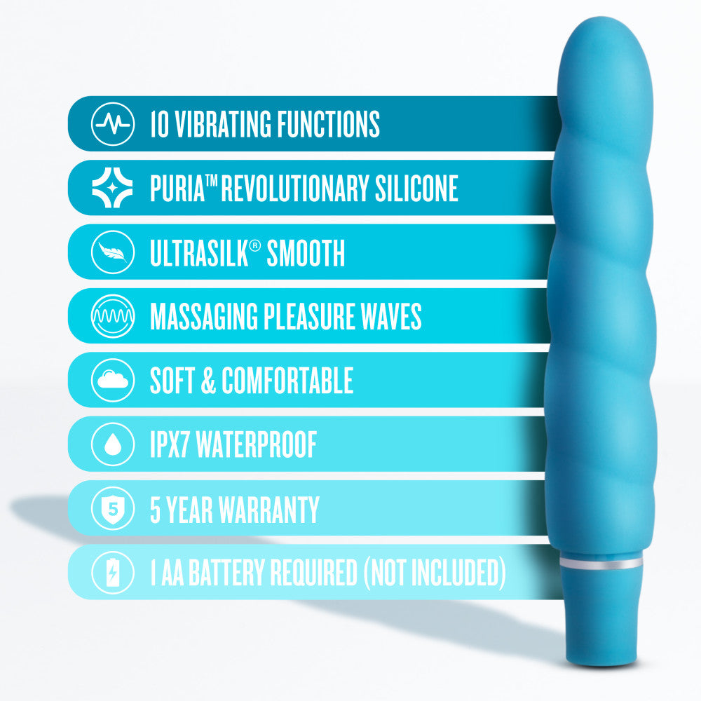 Luxe By Blush® | Anastasia Aqua 6.5-Inch Vibrator、mySite、bottomscart