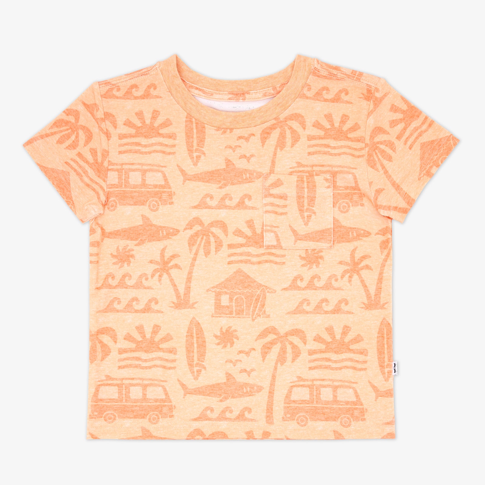 Orange Surf Shack Relaxed Pocket Tee、mySite、g9winljtr