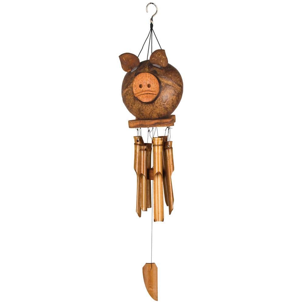 Coco Pig Bamboo Chimes by Woodstock Chimes、mySite、g9winljtr