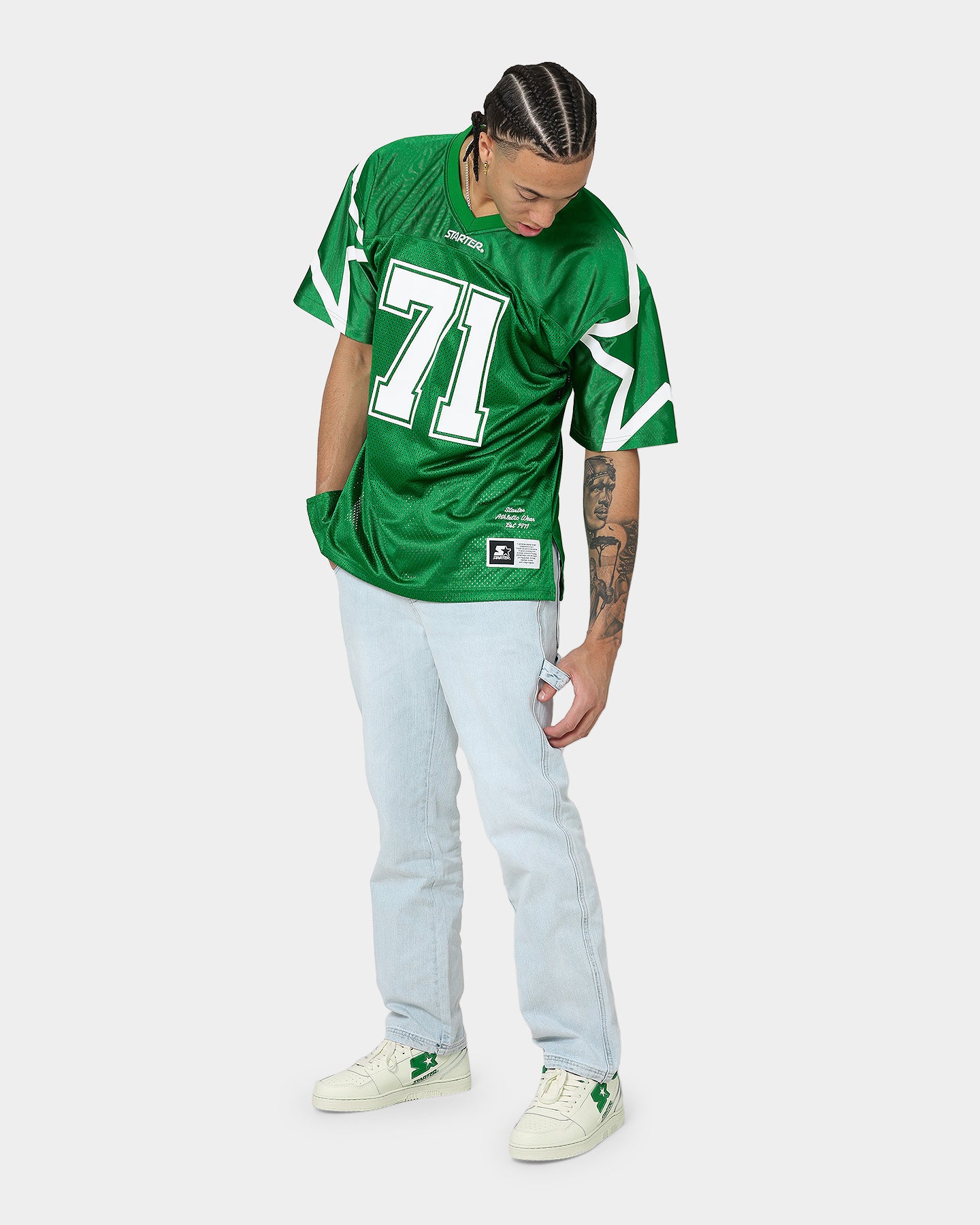 Starter Stars Football Jersey Green、mySite、zt4zffjzw