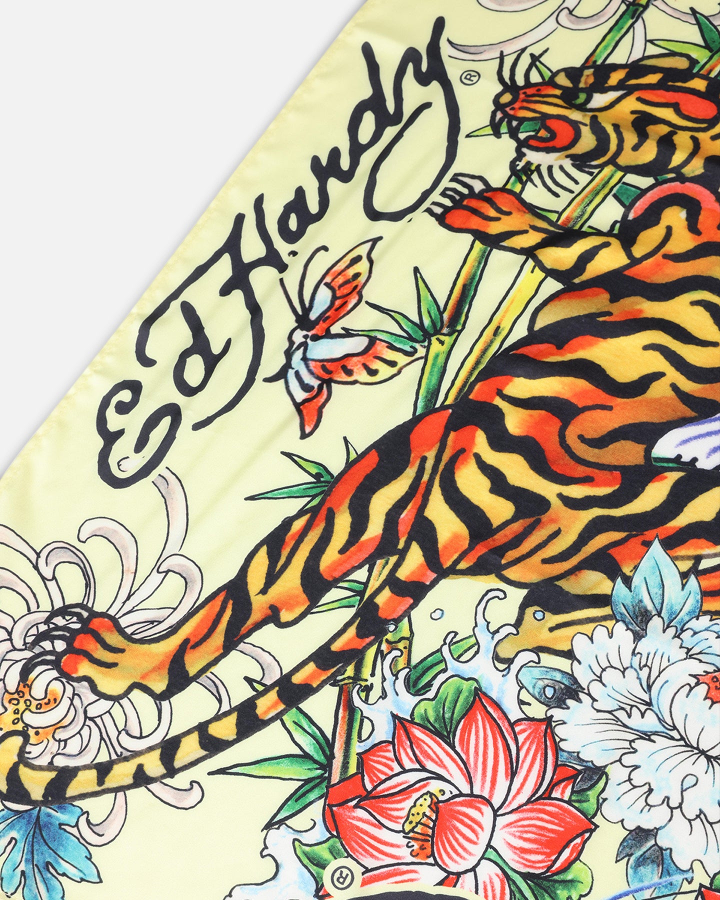 Ed Hardy Women's Feline Bandana Scarf Yellow、mySite、zt4zffjzw