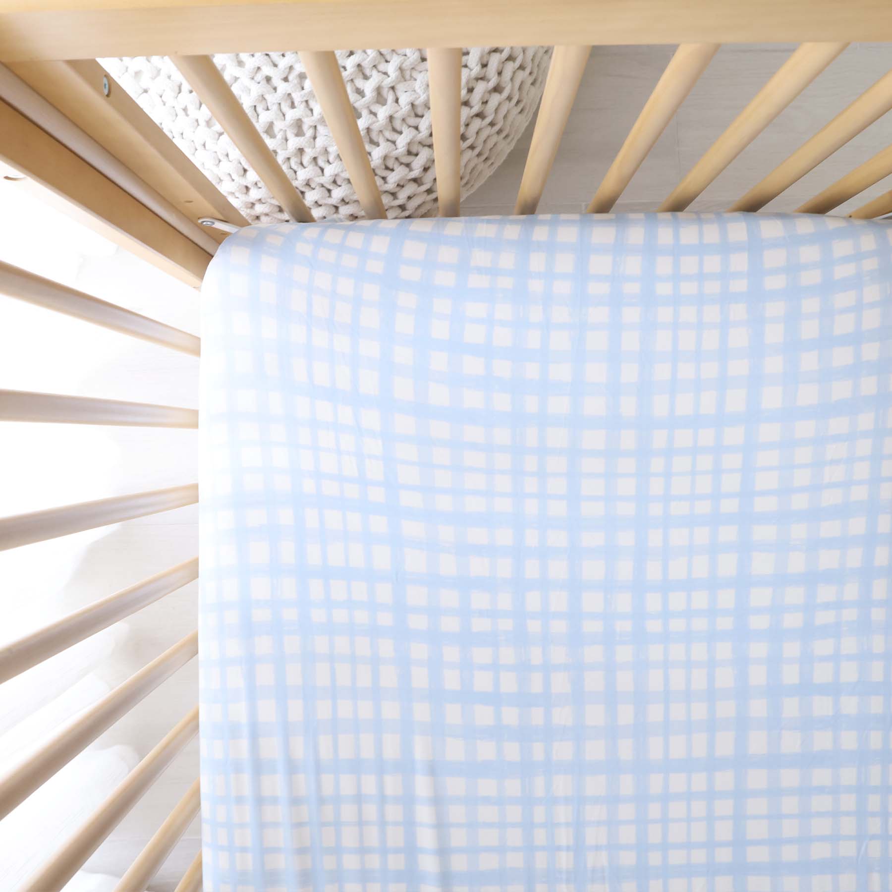  Baby Blue Plaid Crib Sheet、mySite、layawaytickets