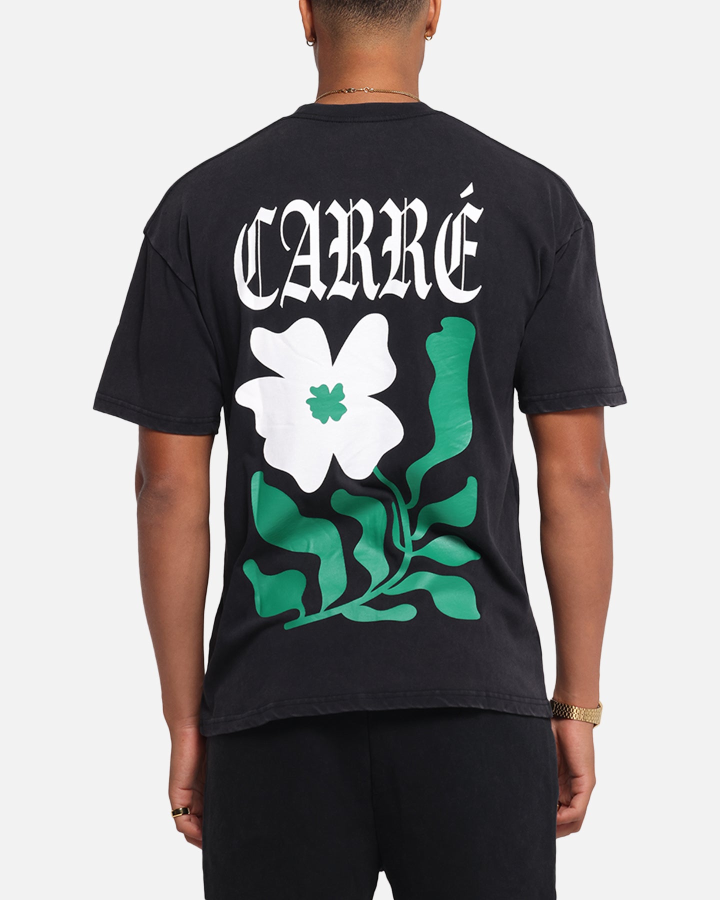 Carre Eternal Garden T-Shirt Black Acidwash、mySite、zt4zffjzw