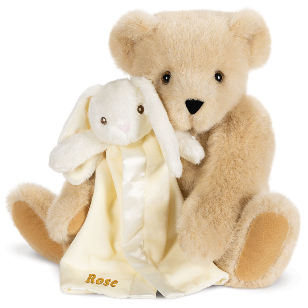 15 In. Cuddle Buddies Gift Set with Bunny Blanket、mySite、g9winljtr